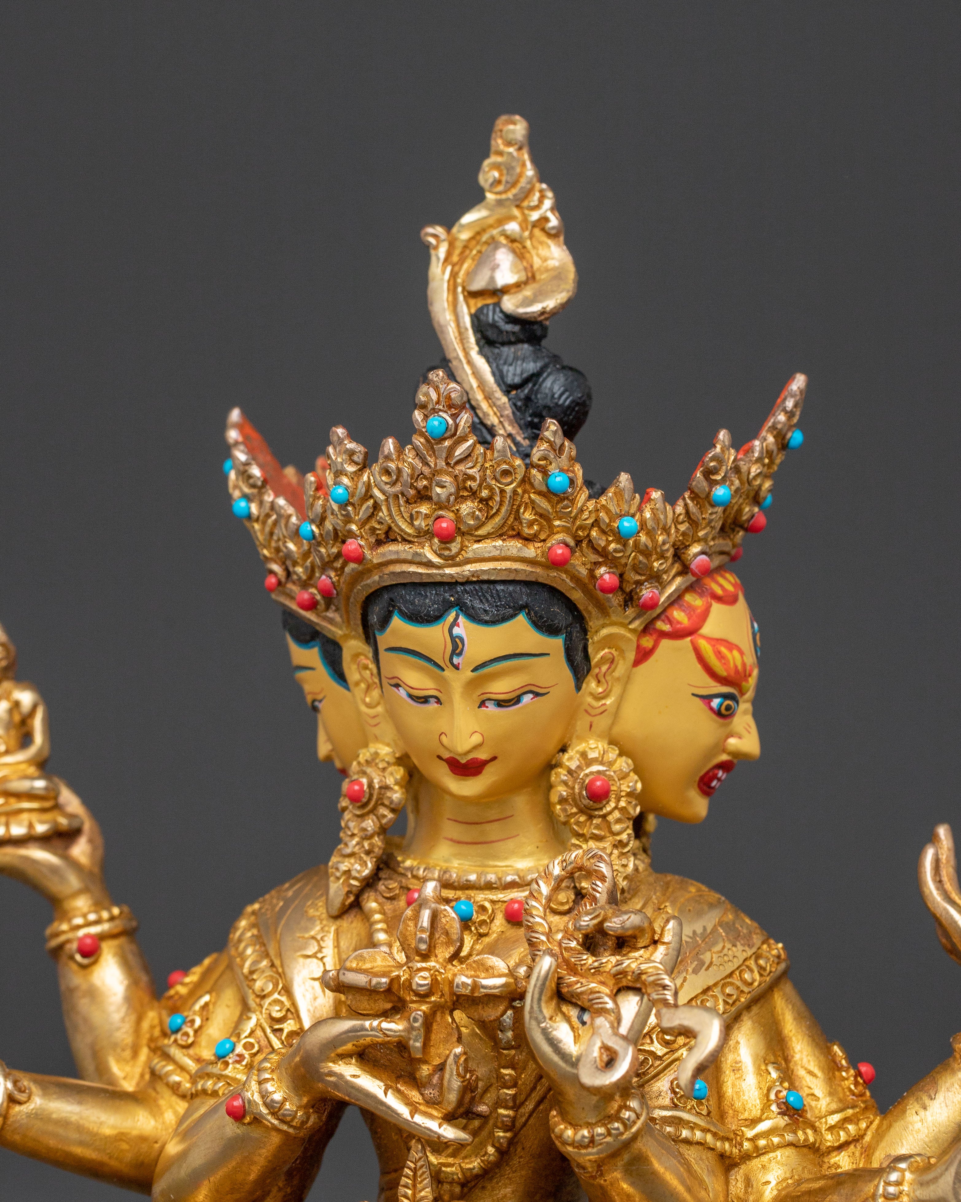 Namgyalma 24k Gold Gilded Statue| Enlightened Icon