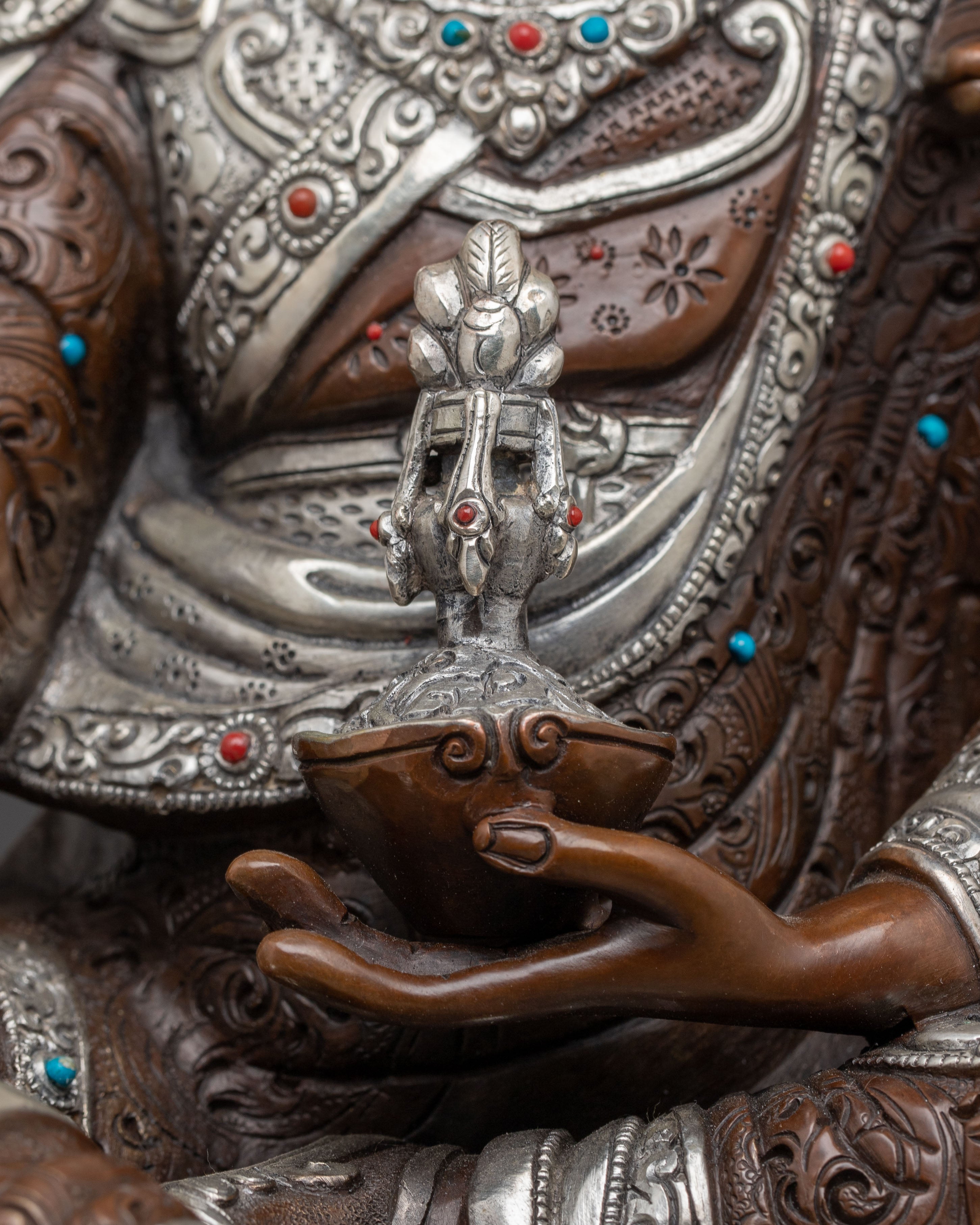 Vajrayana Revered Guru Padmasambhava Statue | Tantric Master