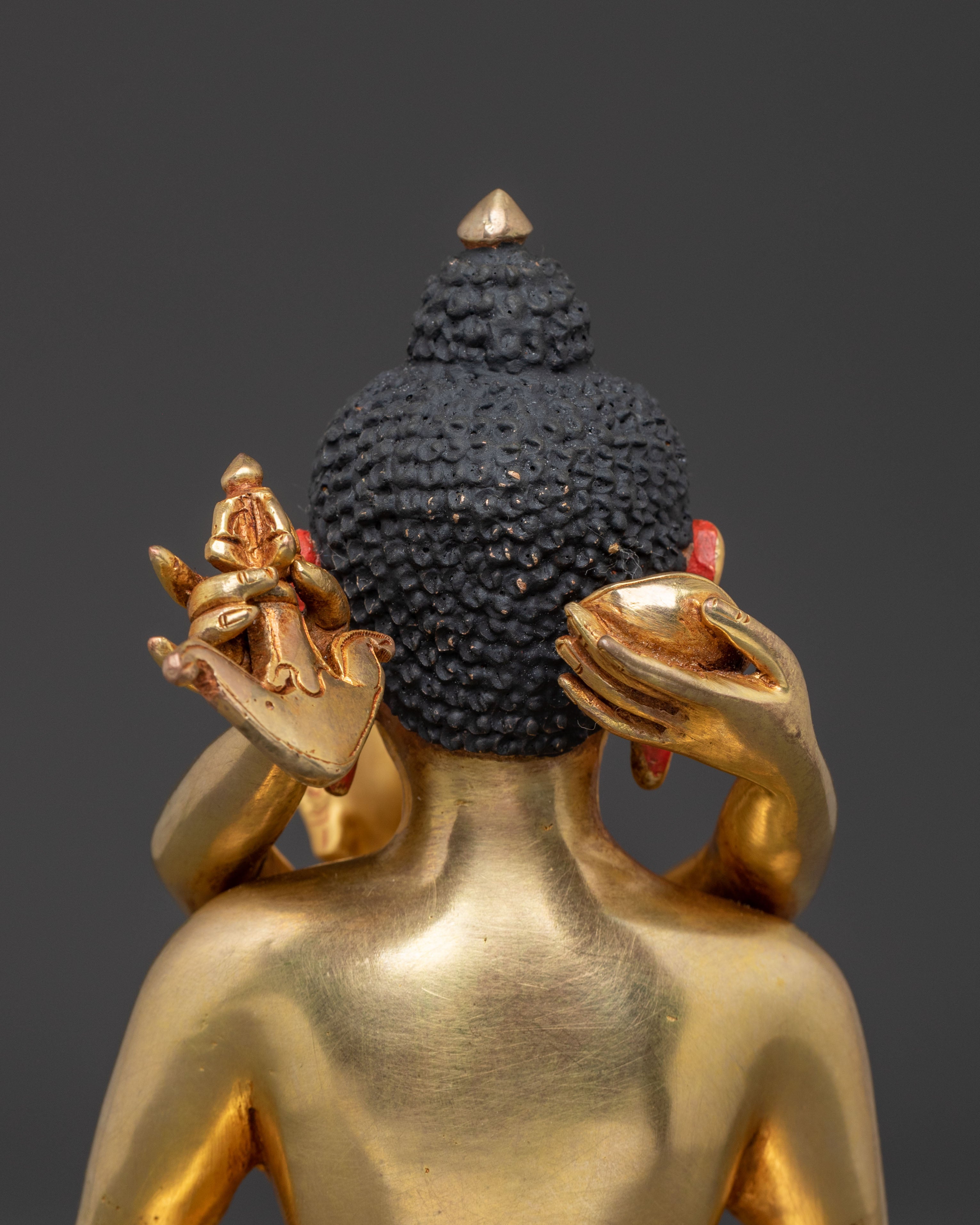 Samantabhadra Handcrafted Copper Statue with His Consort Samantabhadri