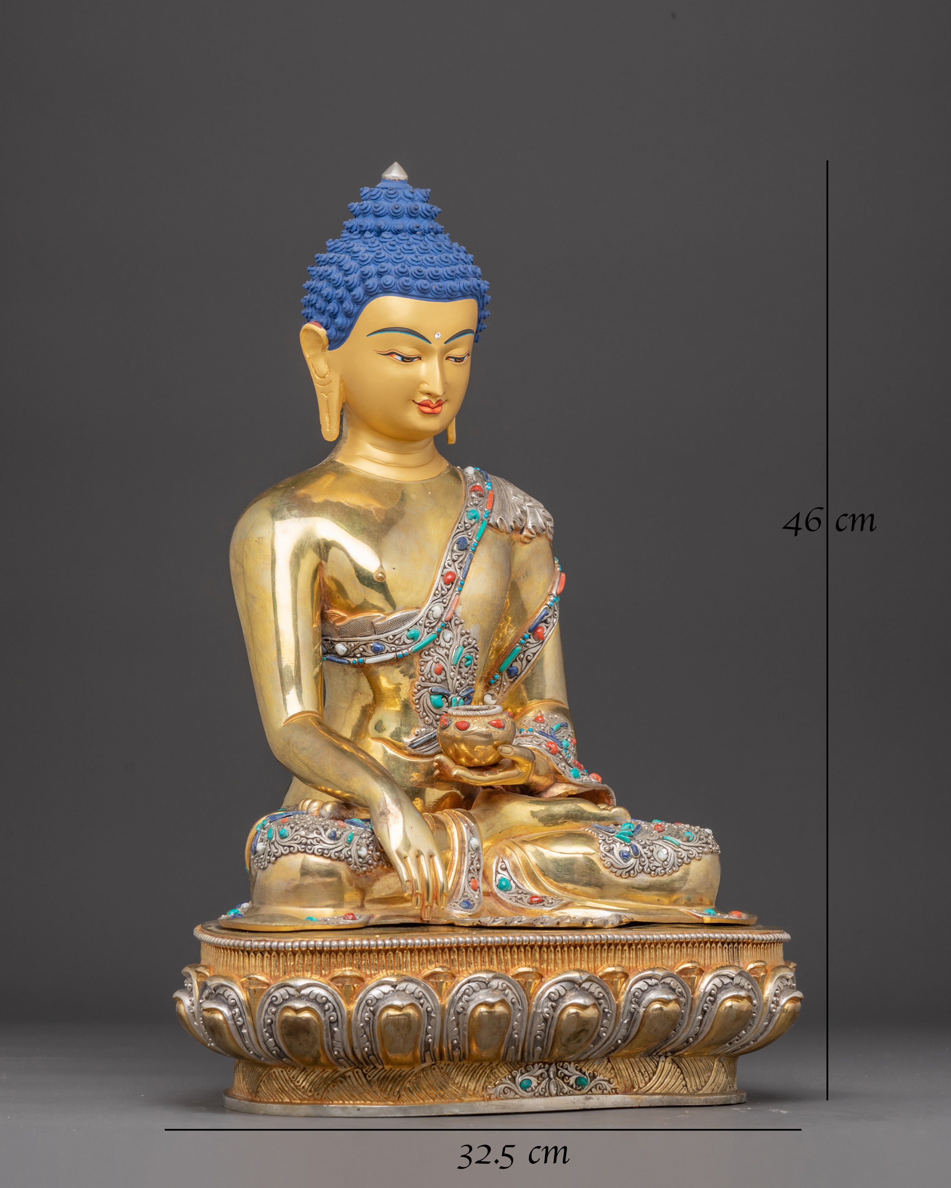 Handmade Dharma Guru Shakyamuni Buddha Sculpture | Enlightened Sage