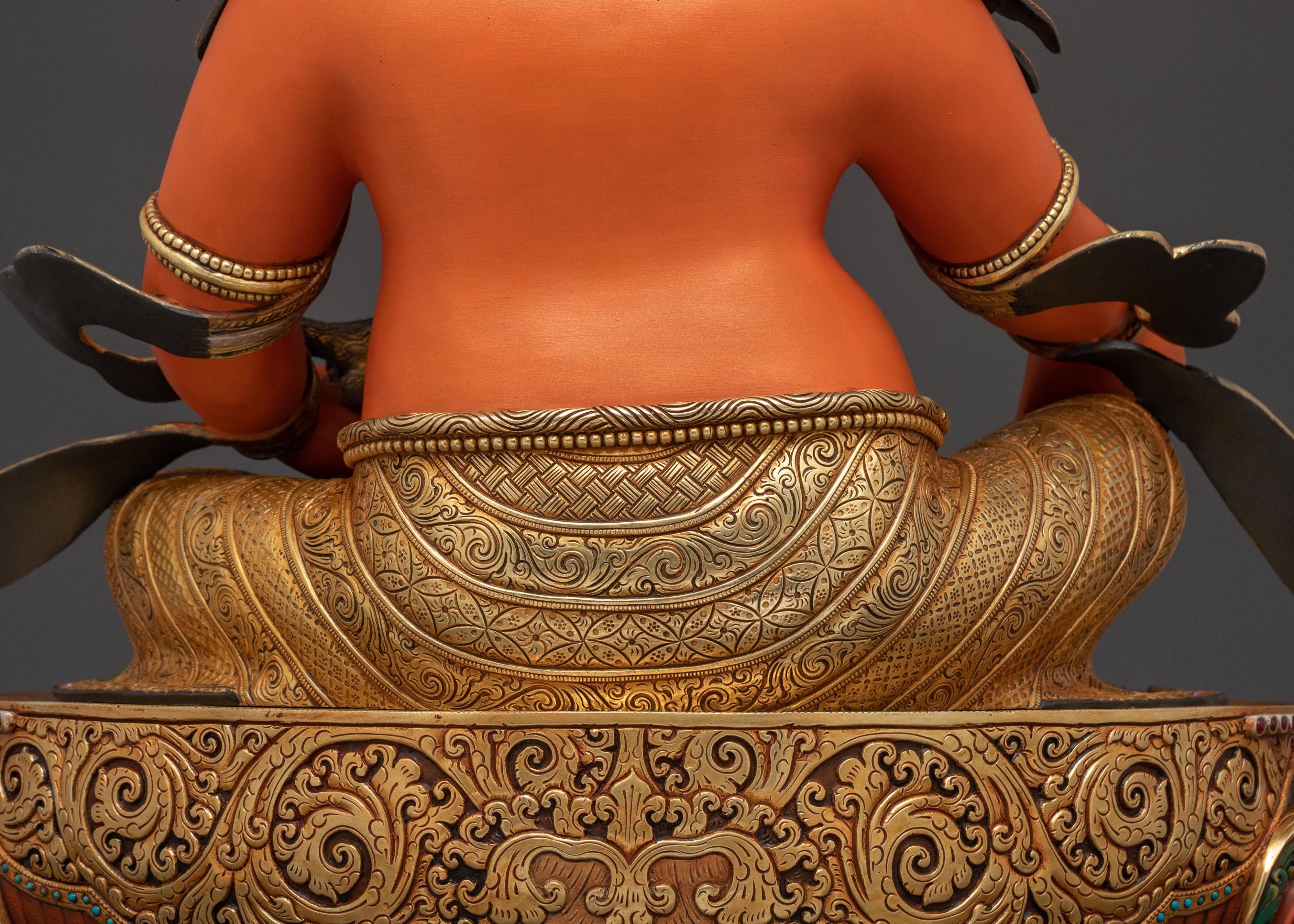 Dzambhala Prosperity Deity Sculpture | Spiritual Altar and Home Decor