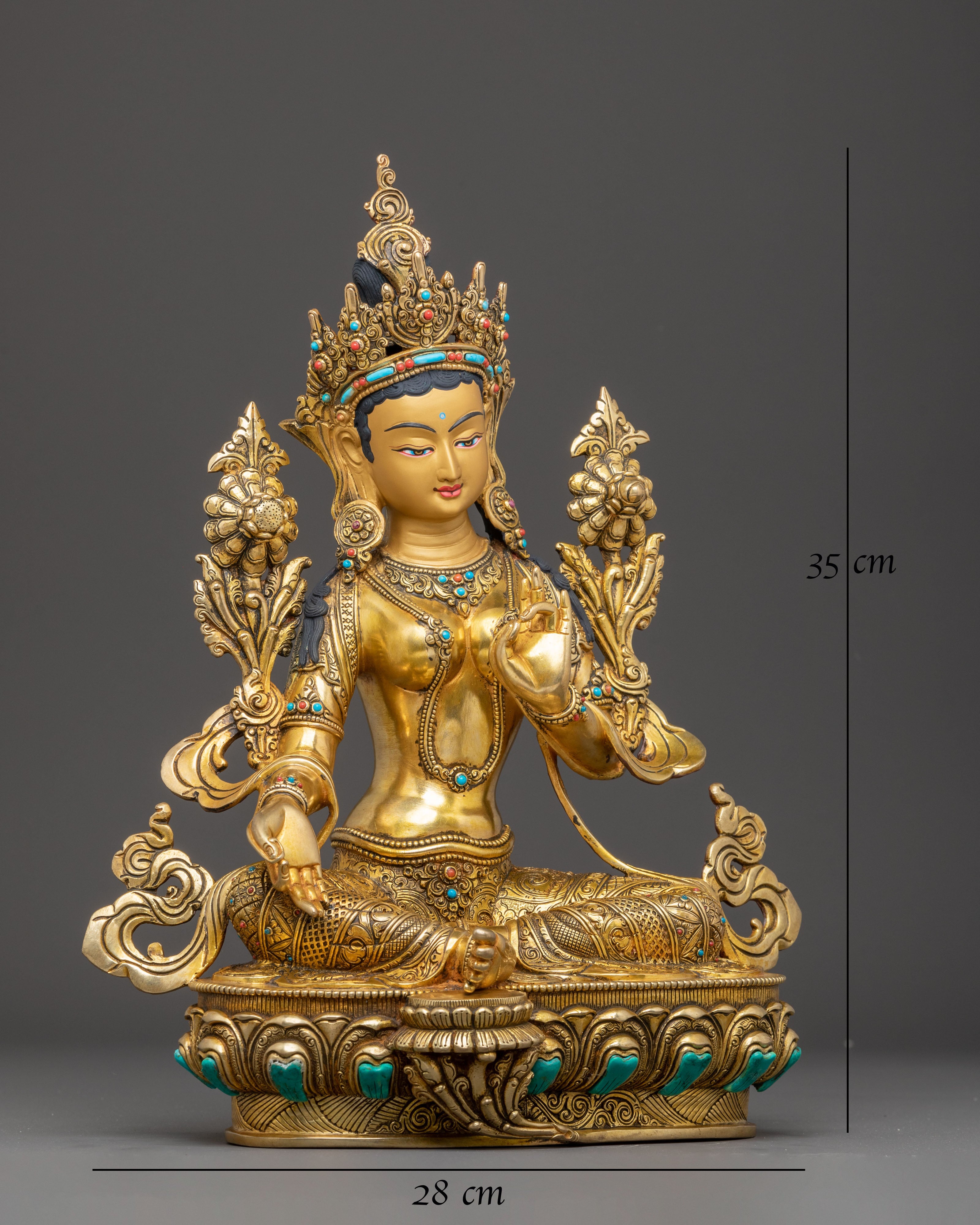 Handcrafted Mother Syama Tara Statue