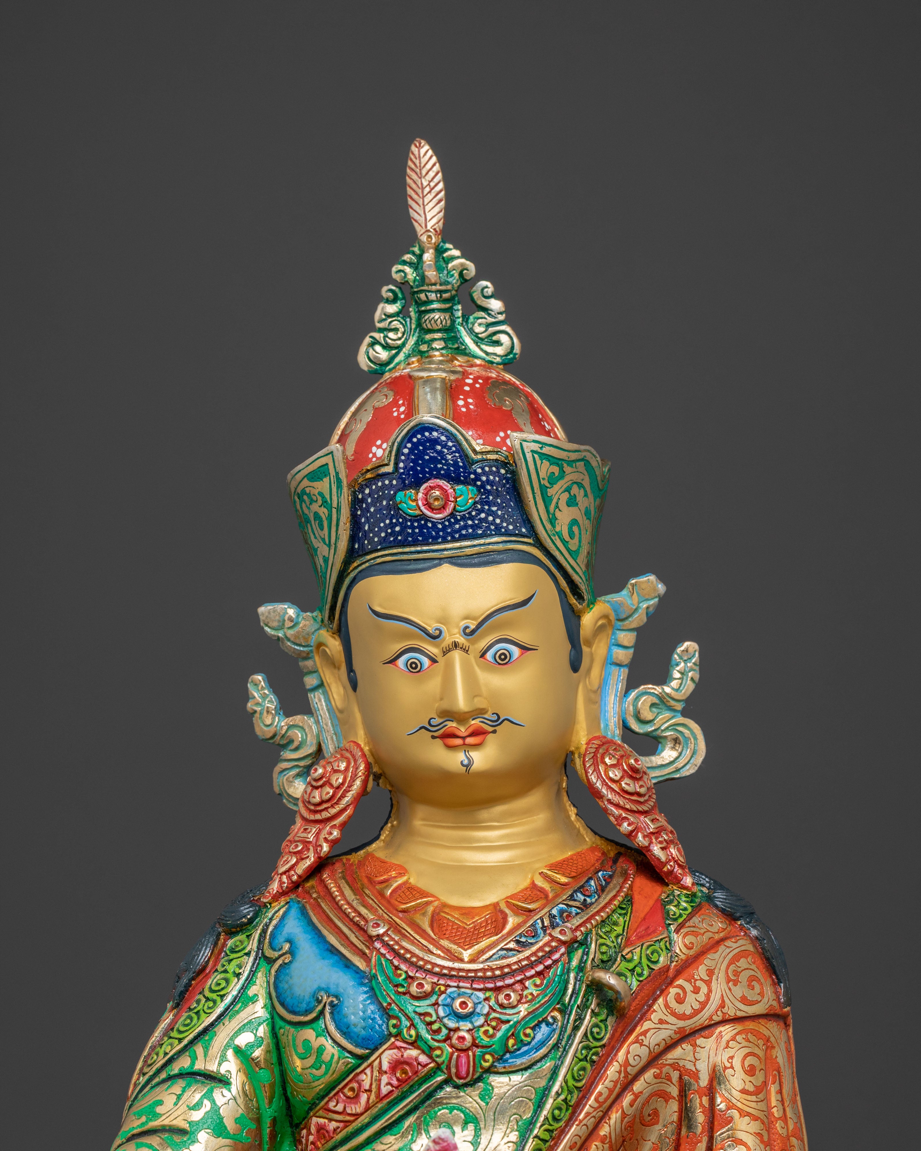 Guru Rinpoche Protector Statue: Sacred Figure