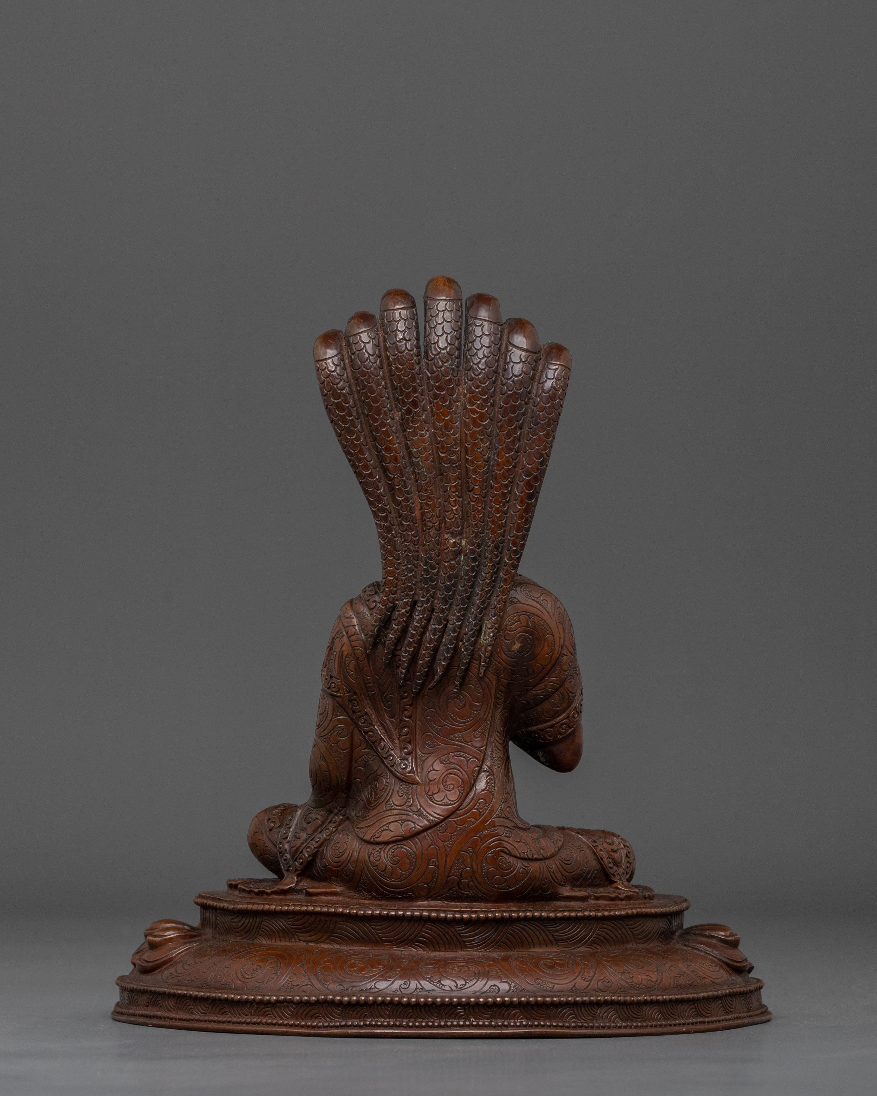 Nagarjuna Sculpture | Oxidized Copper Finish