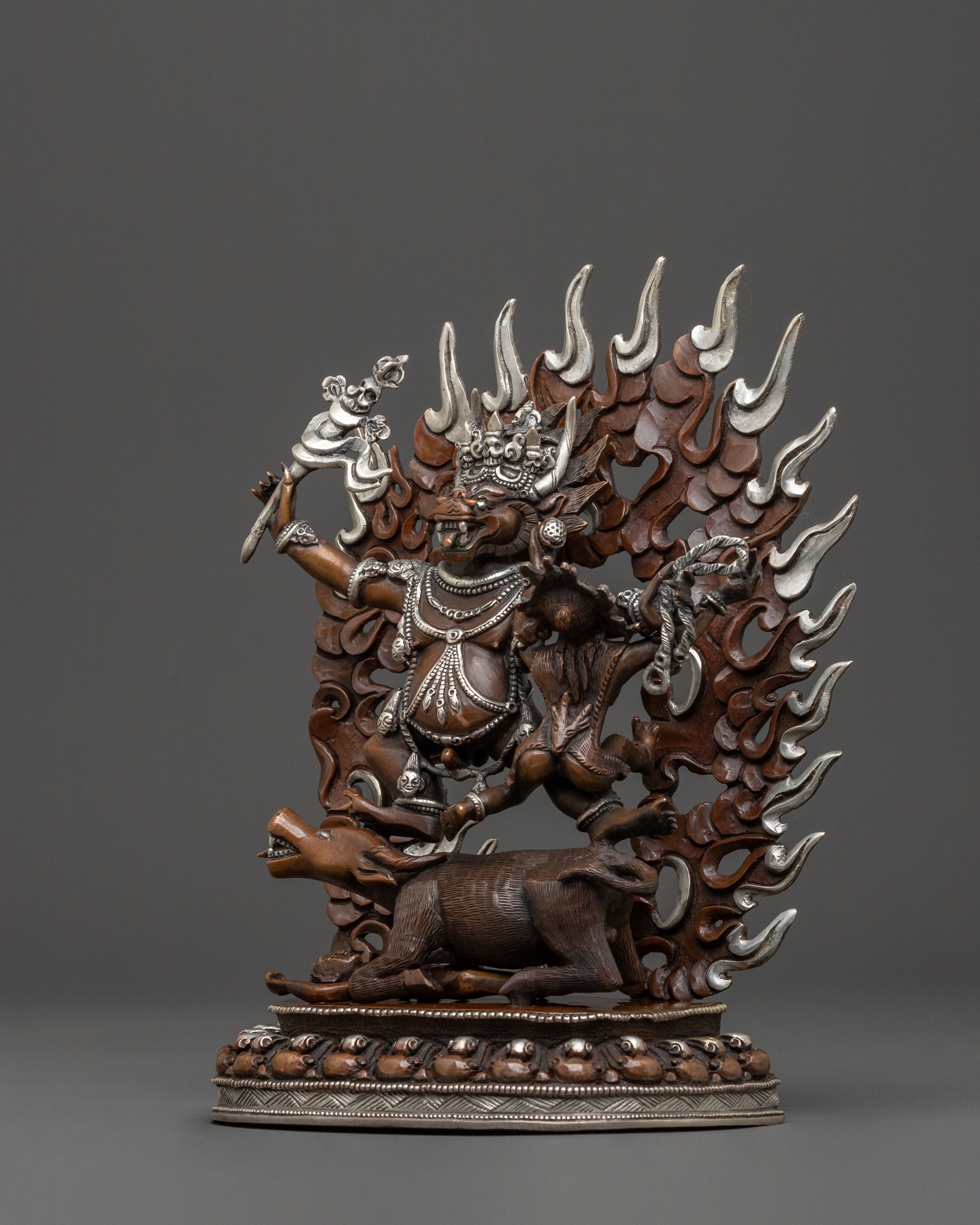 Yama Dharmaraja Statue of Death Conquest | Spiritual Icon
