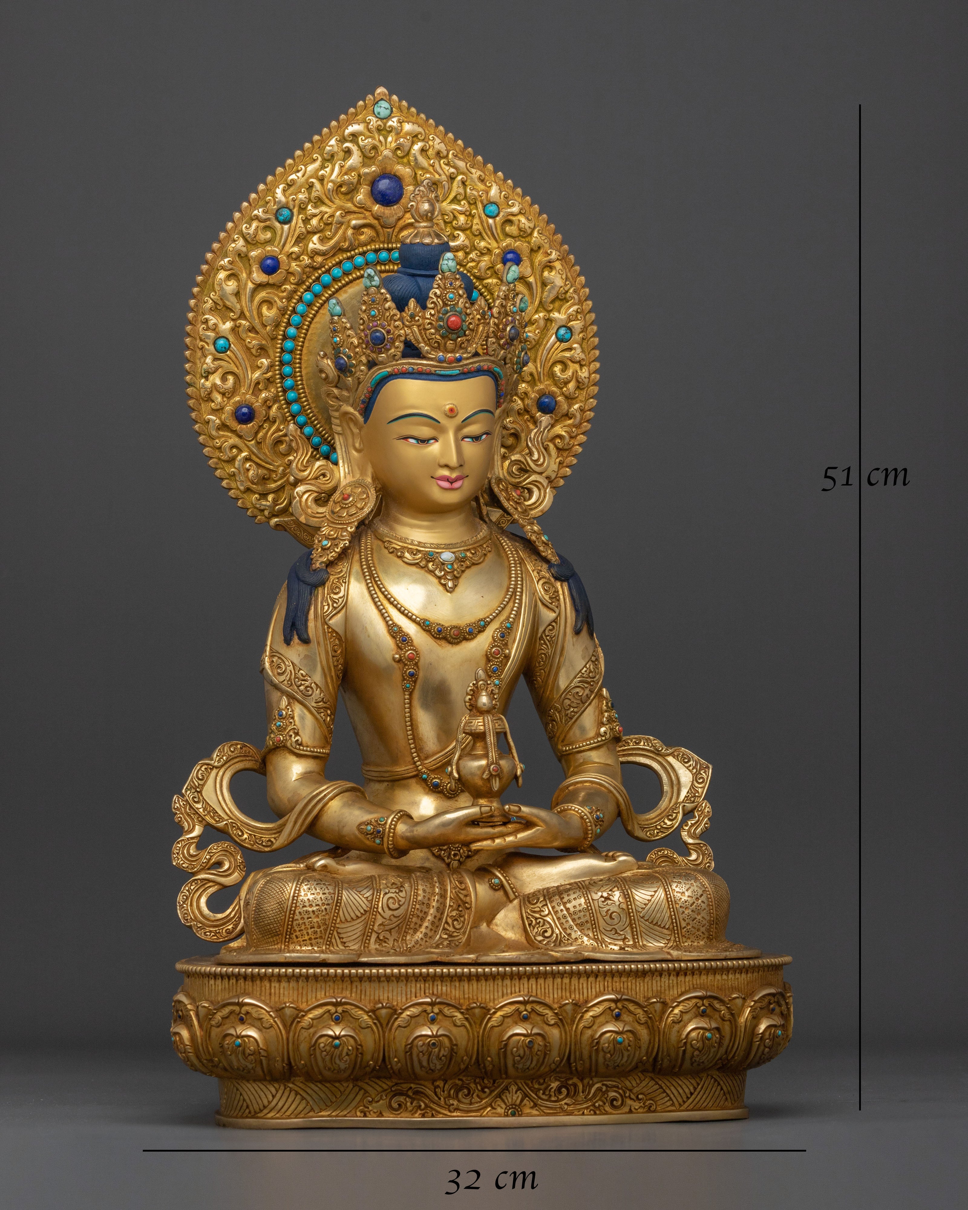 Handmade Amitayus Statue | Long Life Deity