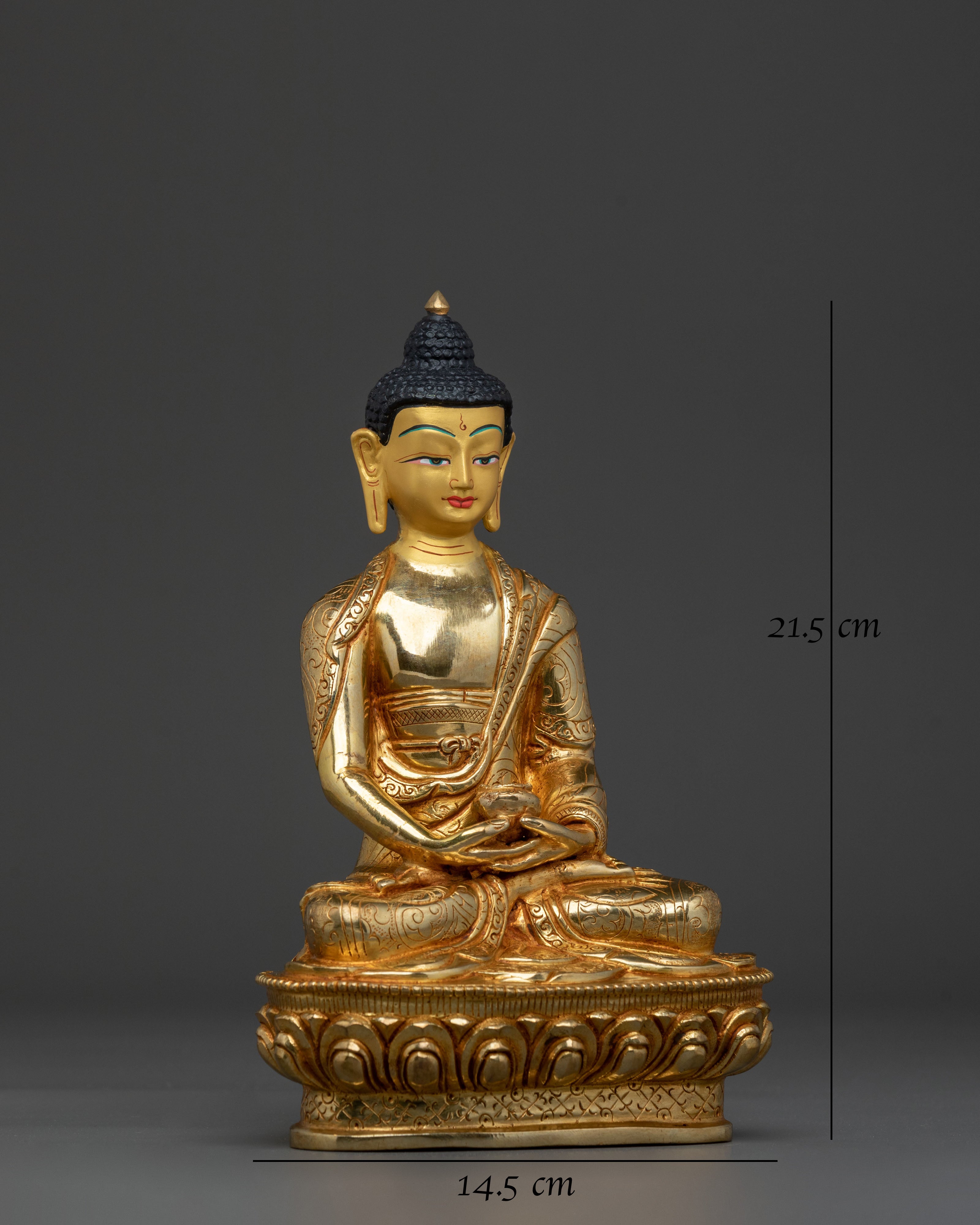 Amitabha 24K Gold Buddha Statue | Home Decor