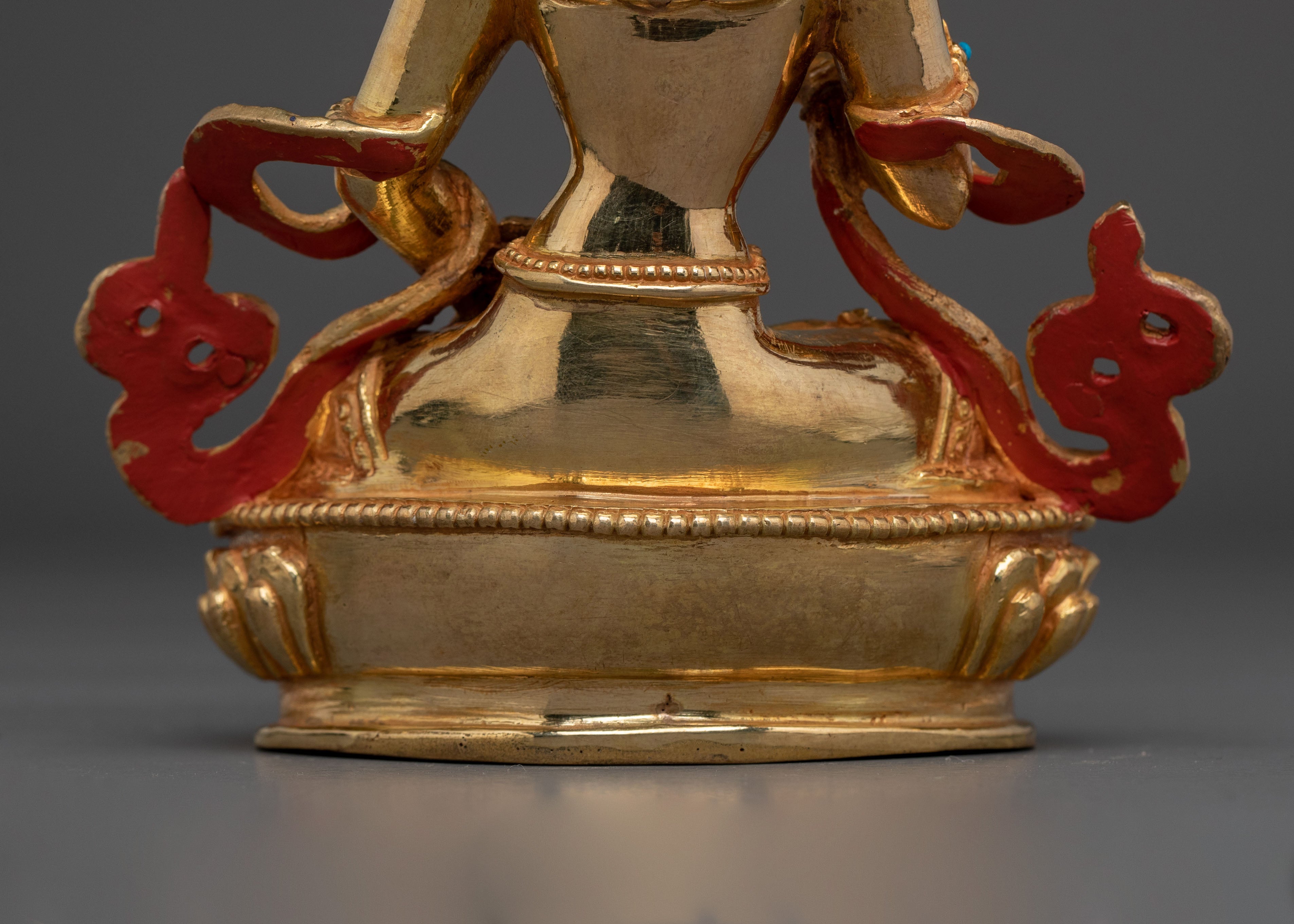 Vajrasattva Traditionally Hand Carved Statue : Altar Decor