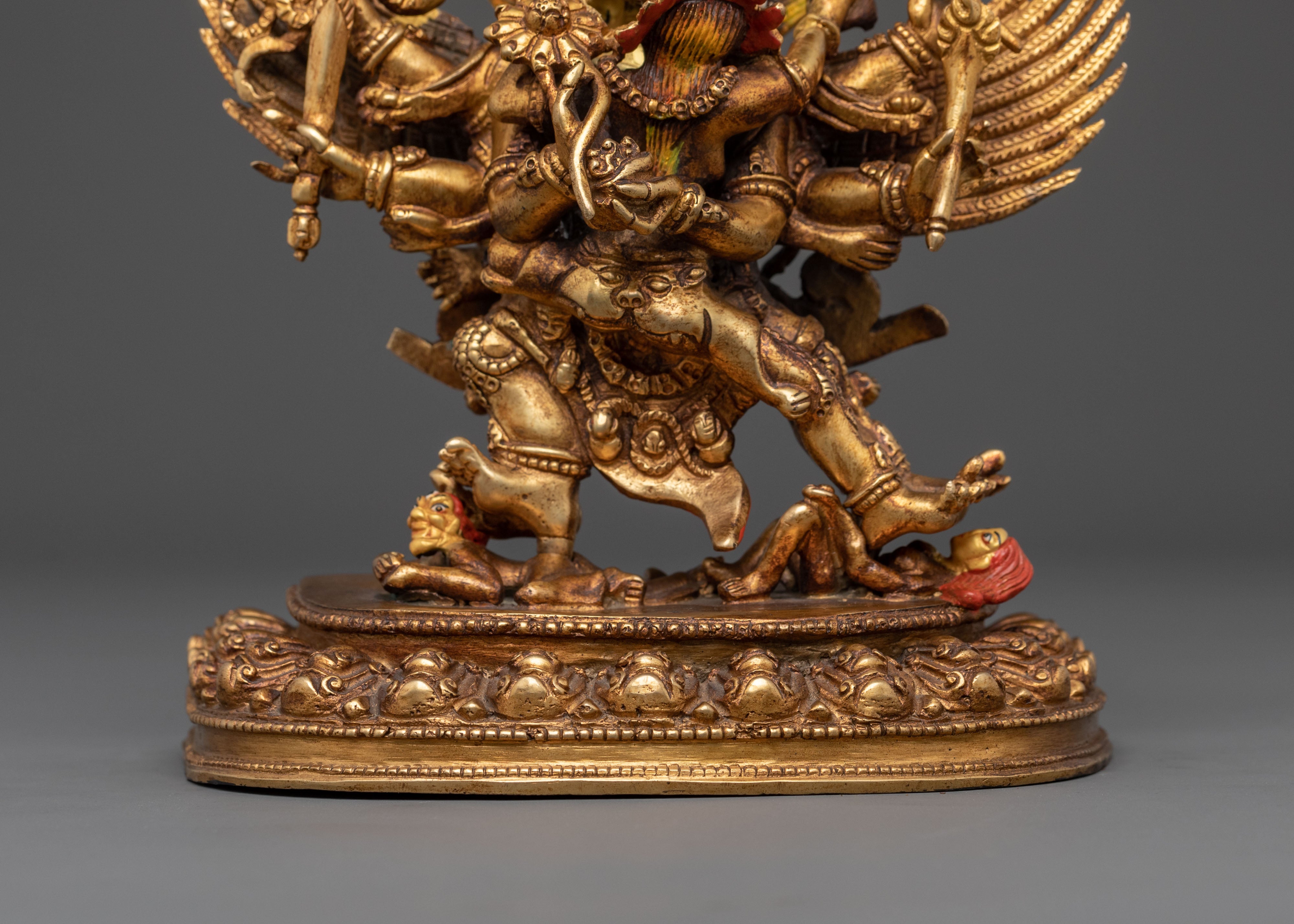Hayagriva Spiritual Statue | 24K Gold Gilded Icon