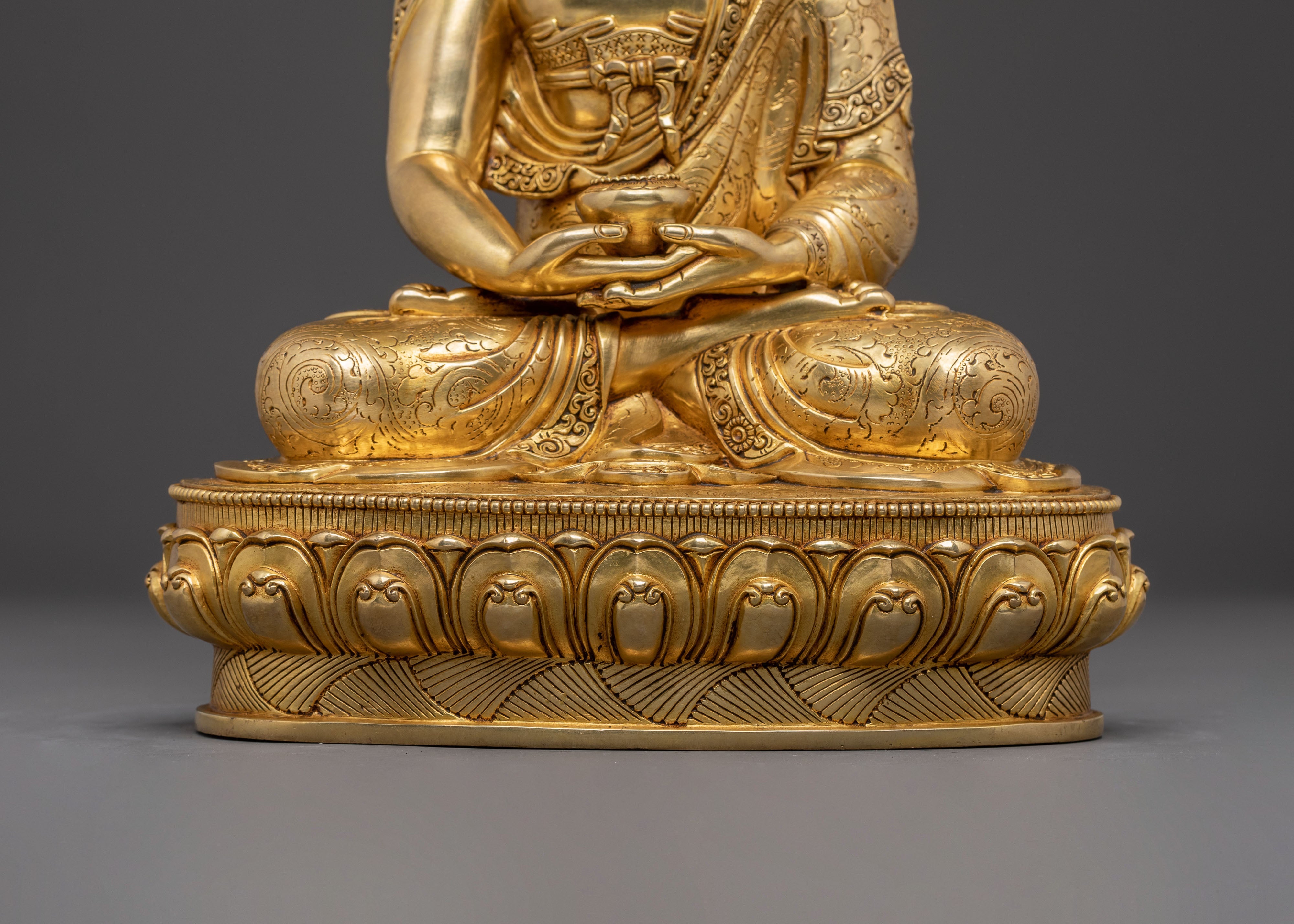 Handcrafted Nepalese Amitabha Buddha Statue | Traditional Himalayan Art