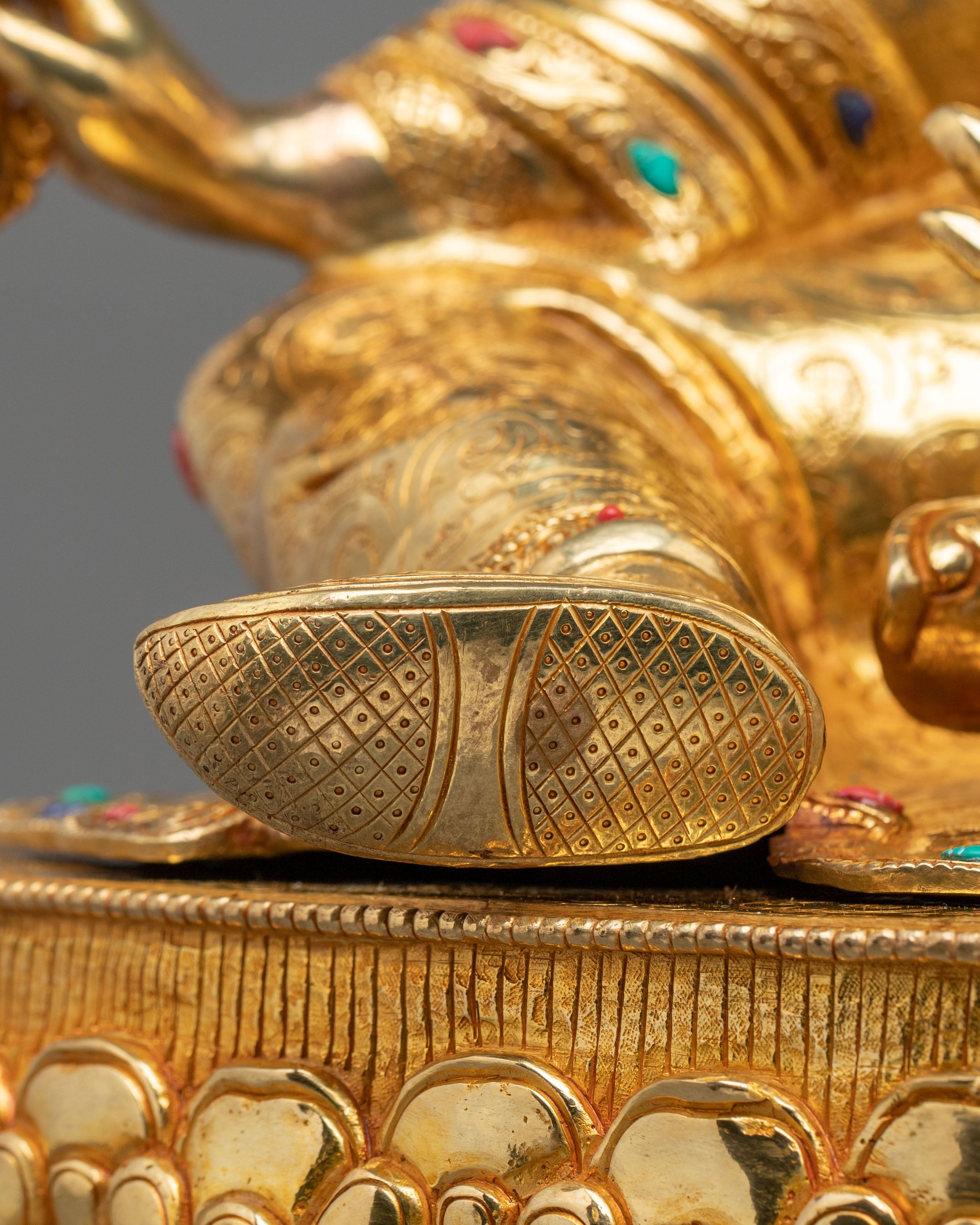 Padmasambhava Statue | Gemstone-Adorned Sculpture