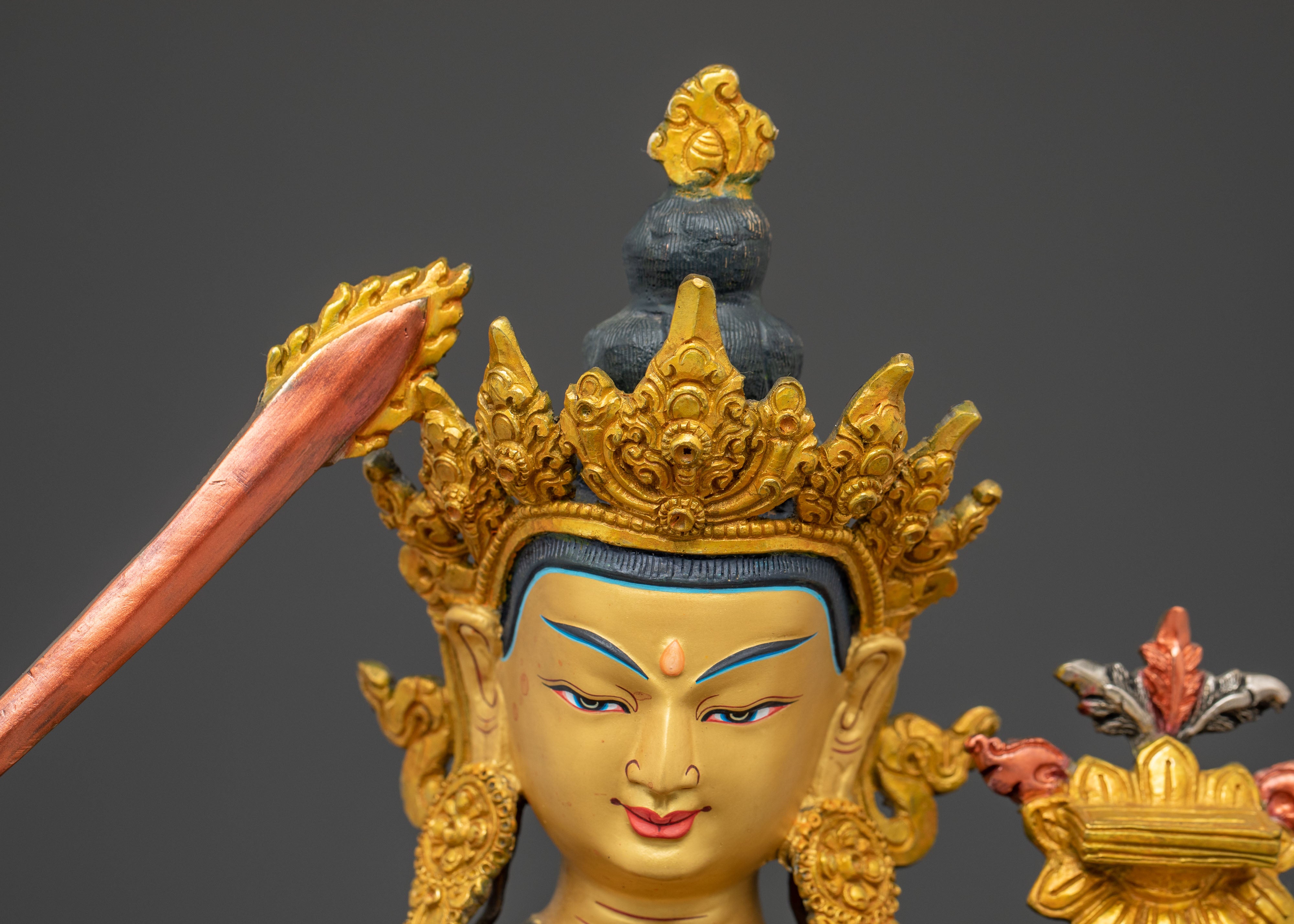 Manjushri Traditional Statue | Meditation Decor