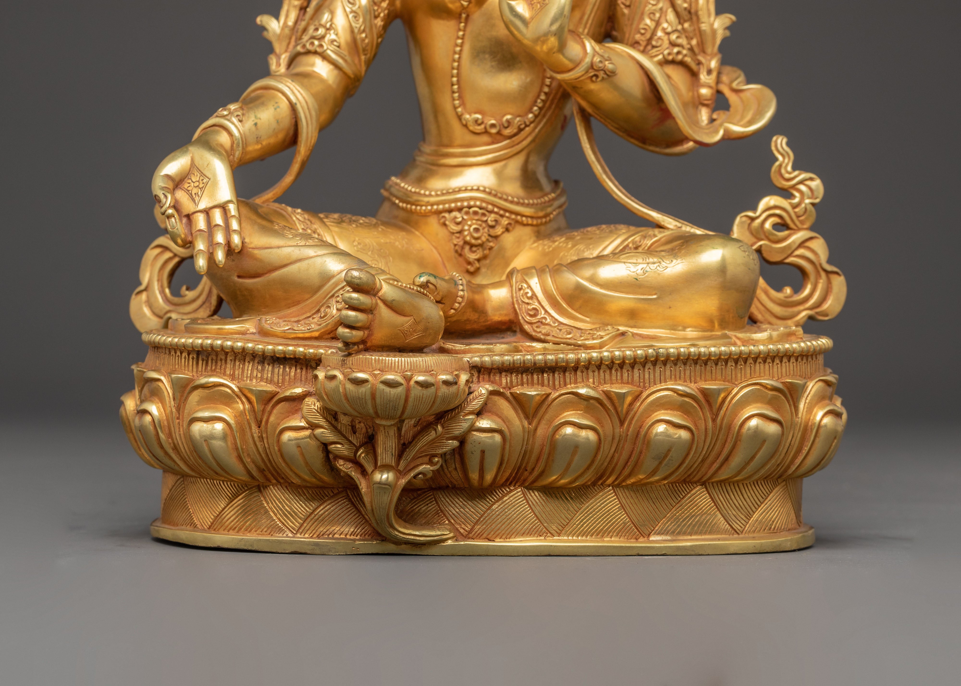 Shyama Tara Golden Statue | Divine Feminine of Compassion