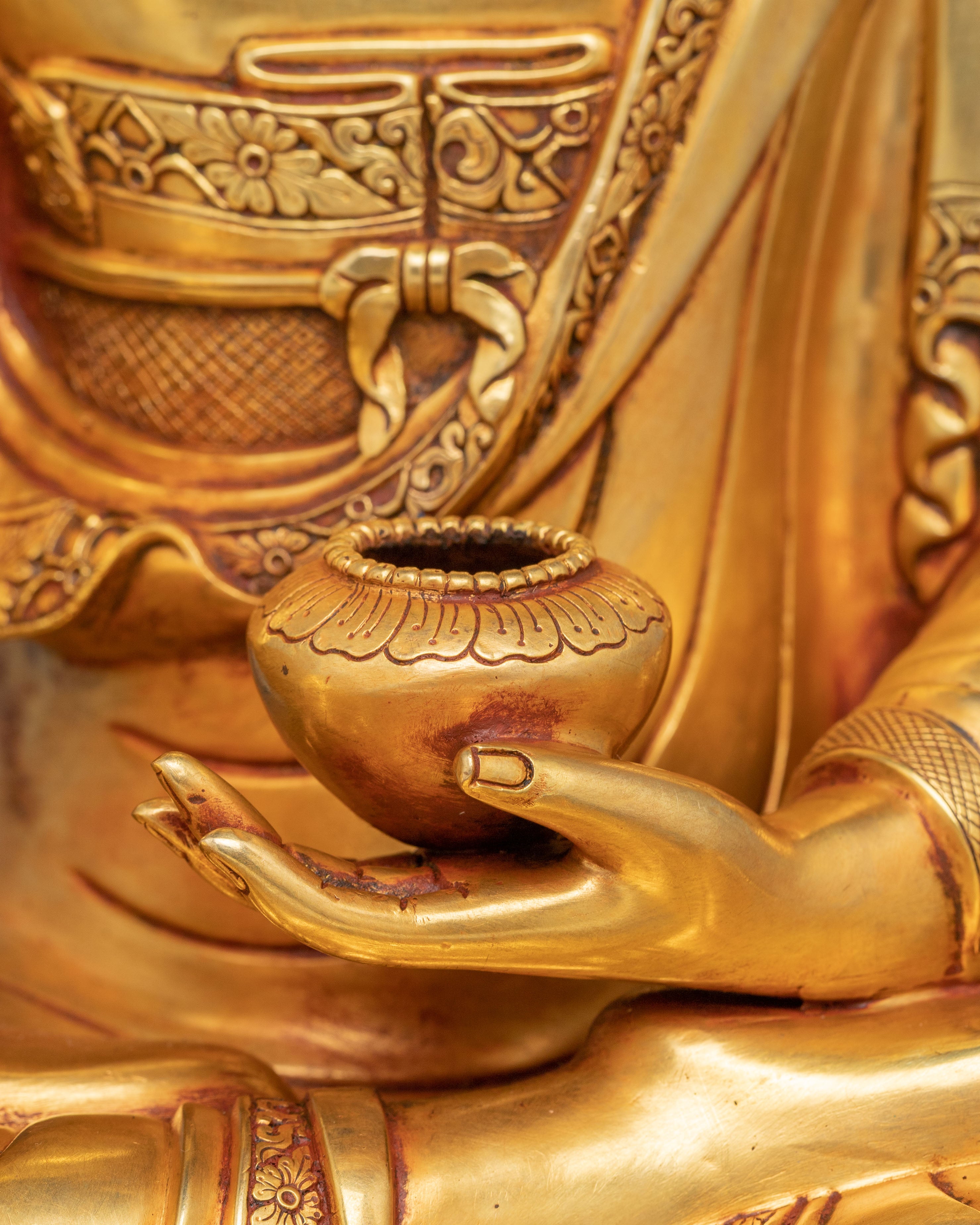 Handmade Golden Shakyamuni Buddha Statue | Home Decor