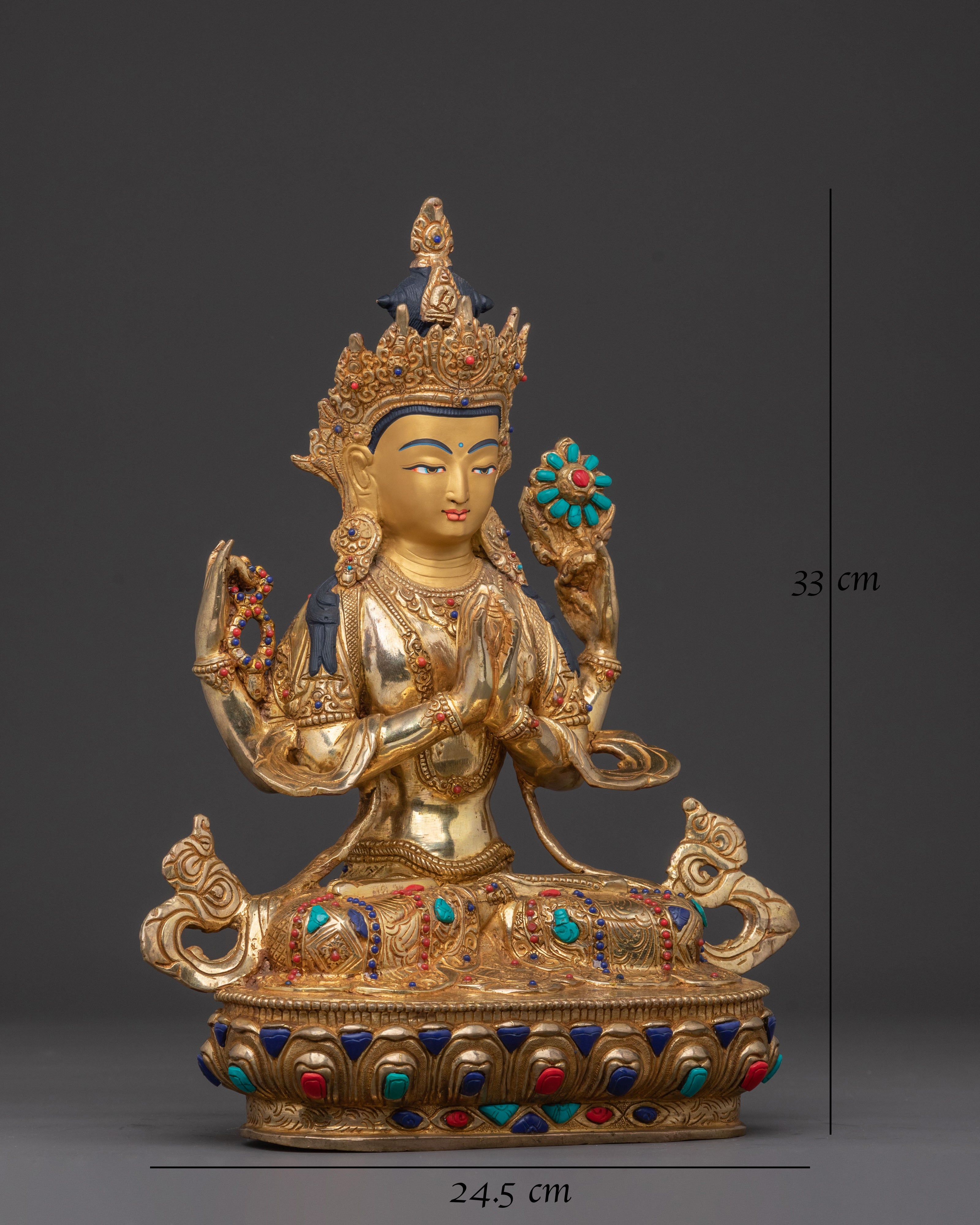 Mercy Bodhisattva Chenrezig Statue | Buddhist Home Decor