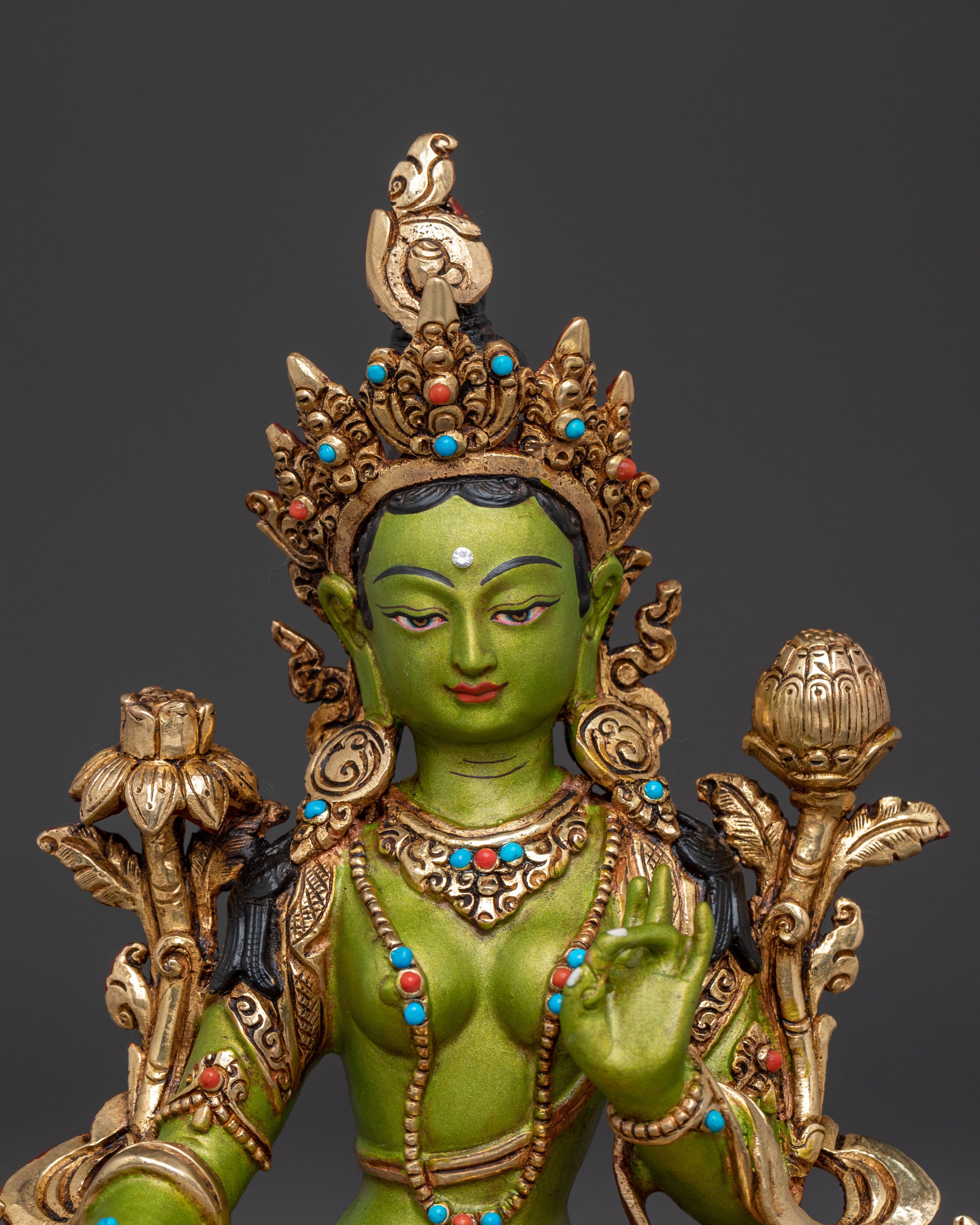 Green Tara Divine Statue | Compassion Figure