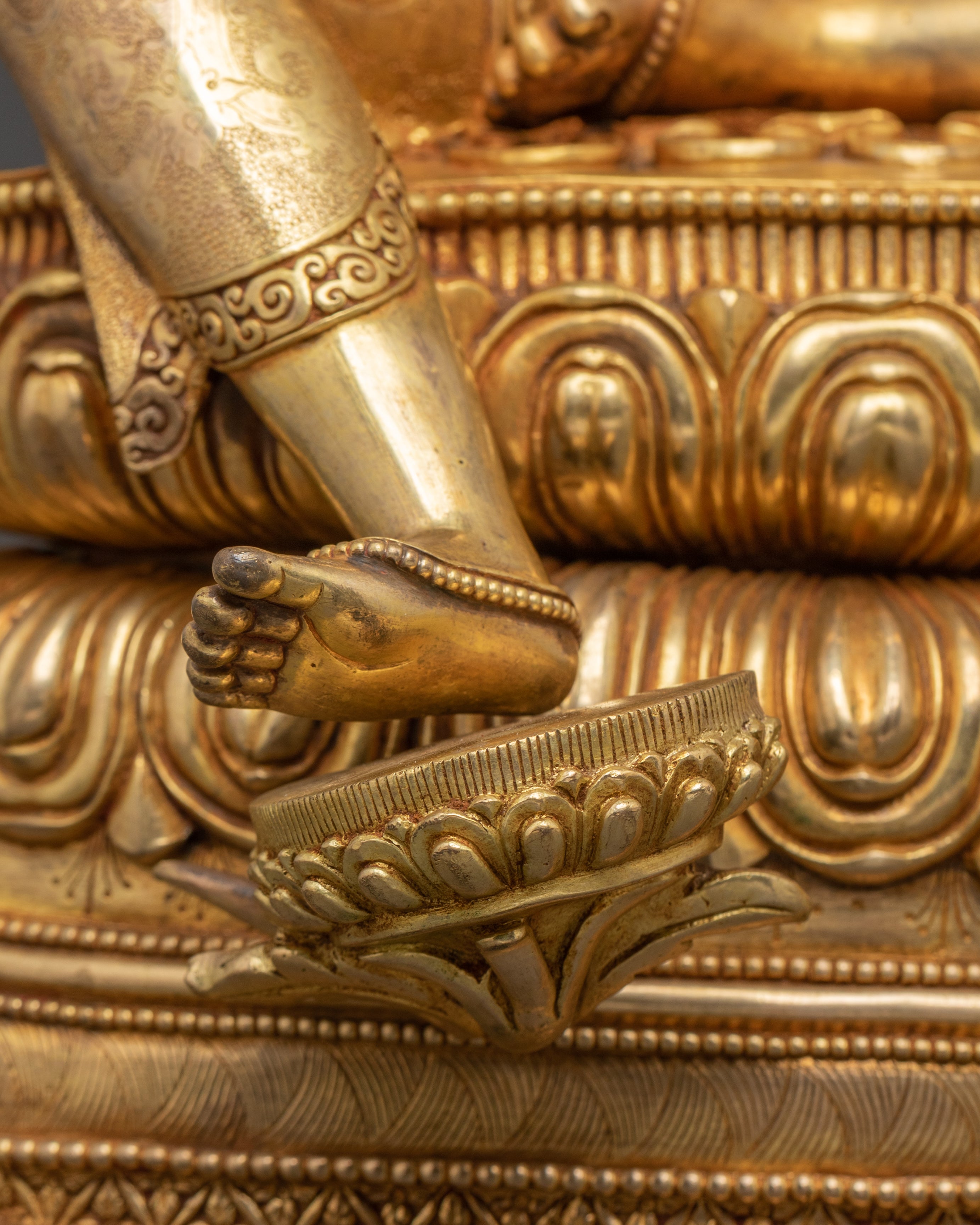 Handmade Golden Statue of Mother Shyama Tara | Symbol of Liberation