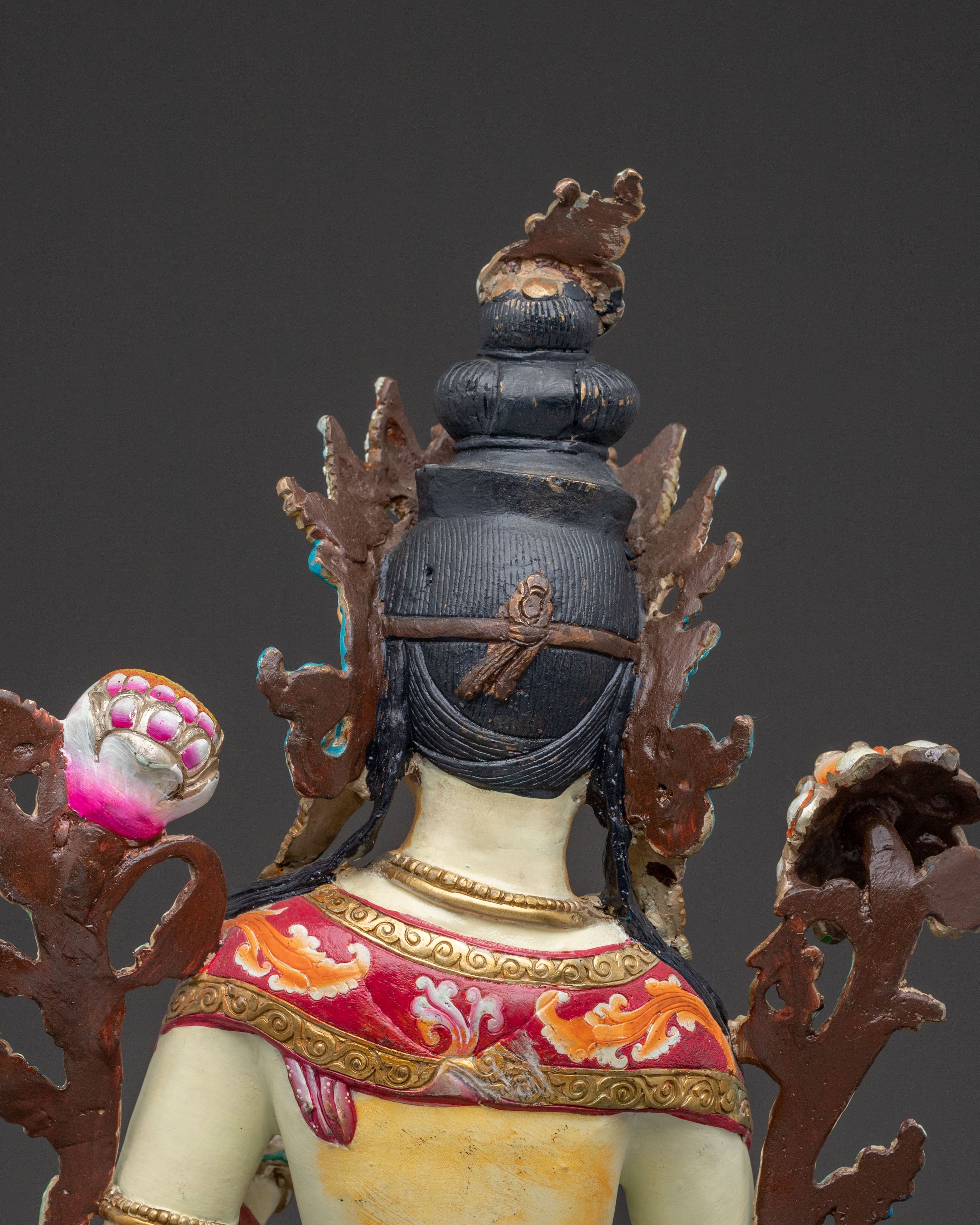 White Tara Statue – Hand-Gilded Copper