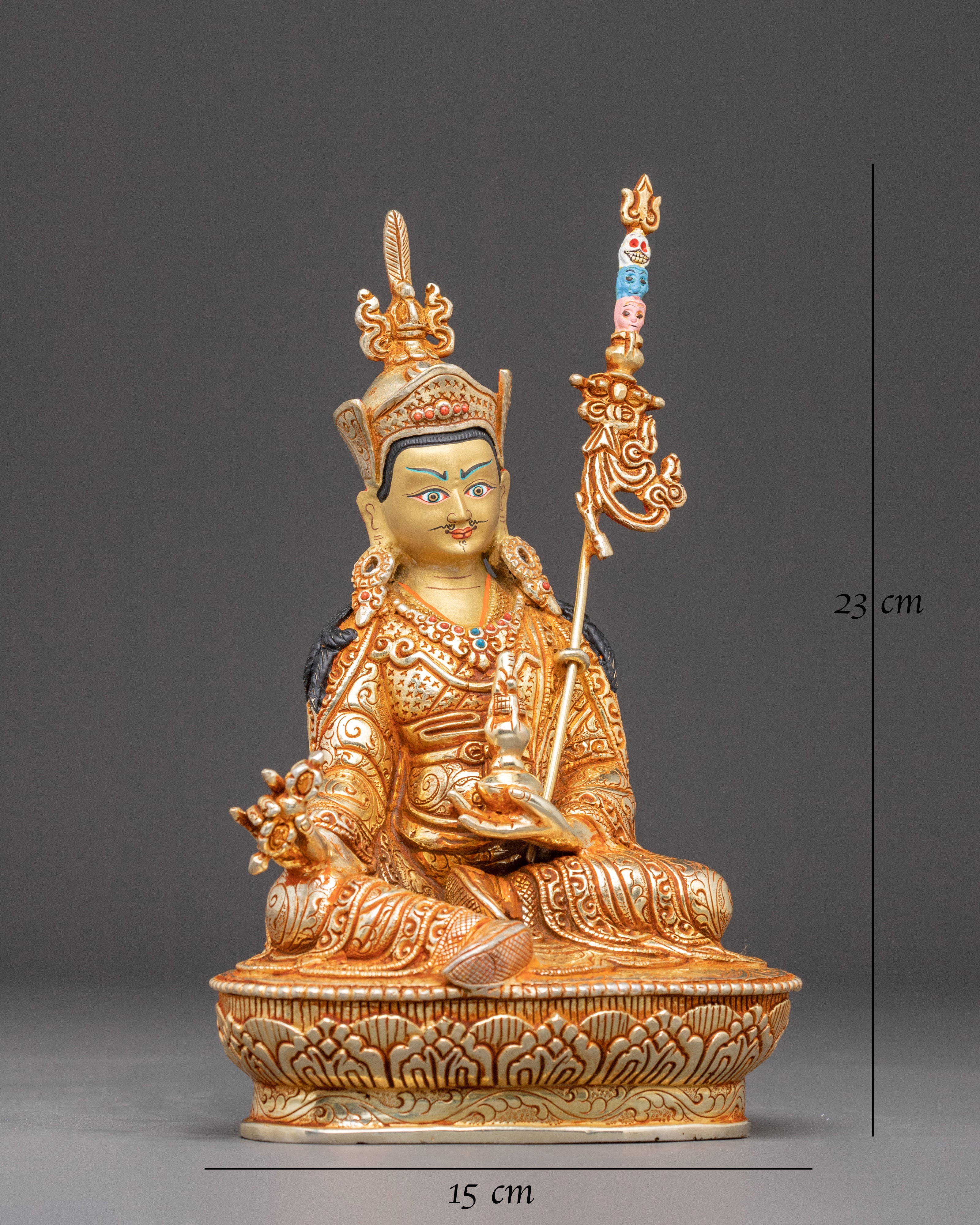 Guru Padmasambhava Golden Statue