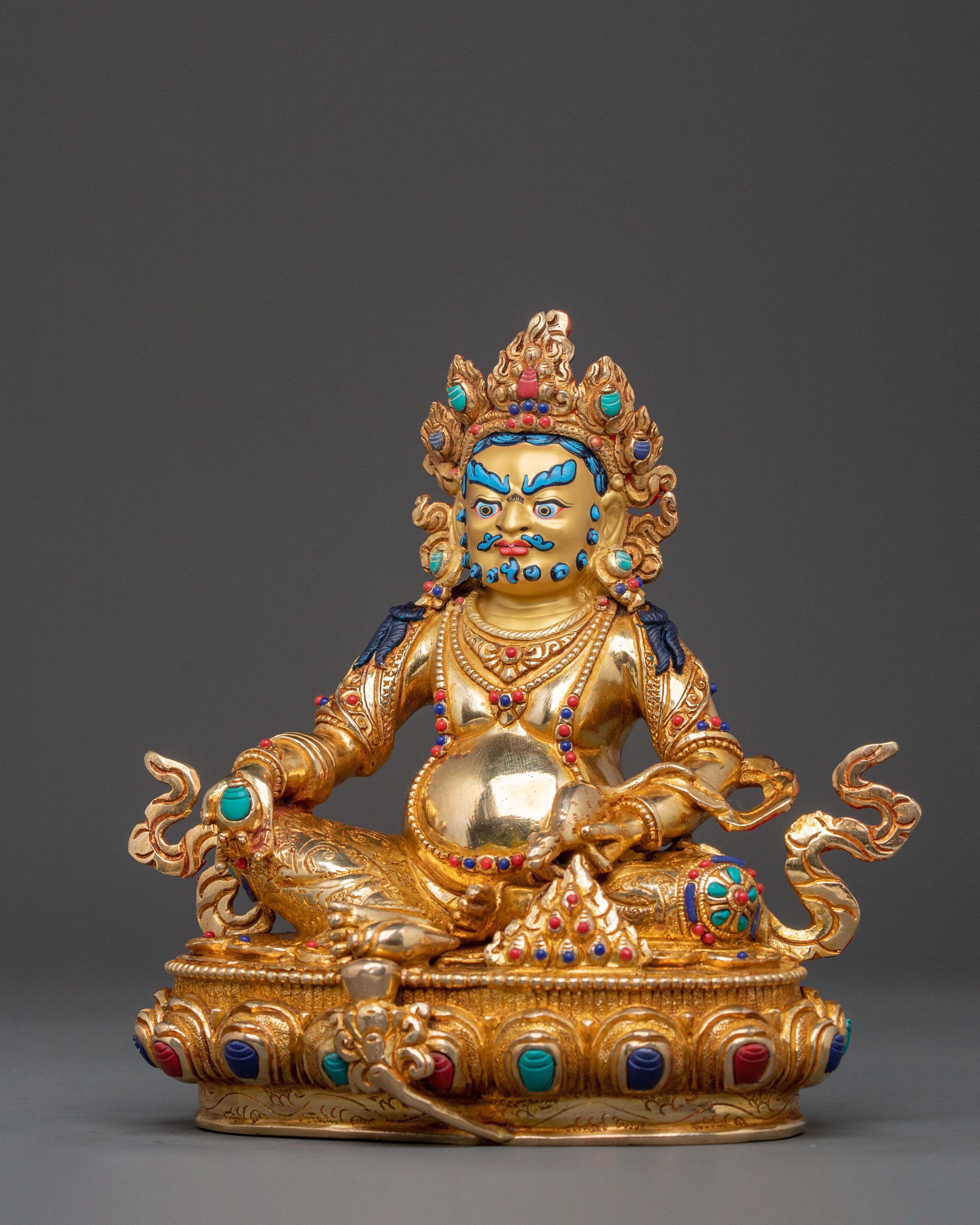 Dzambhala Tibetan Wealth Guardian Statue