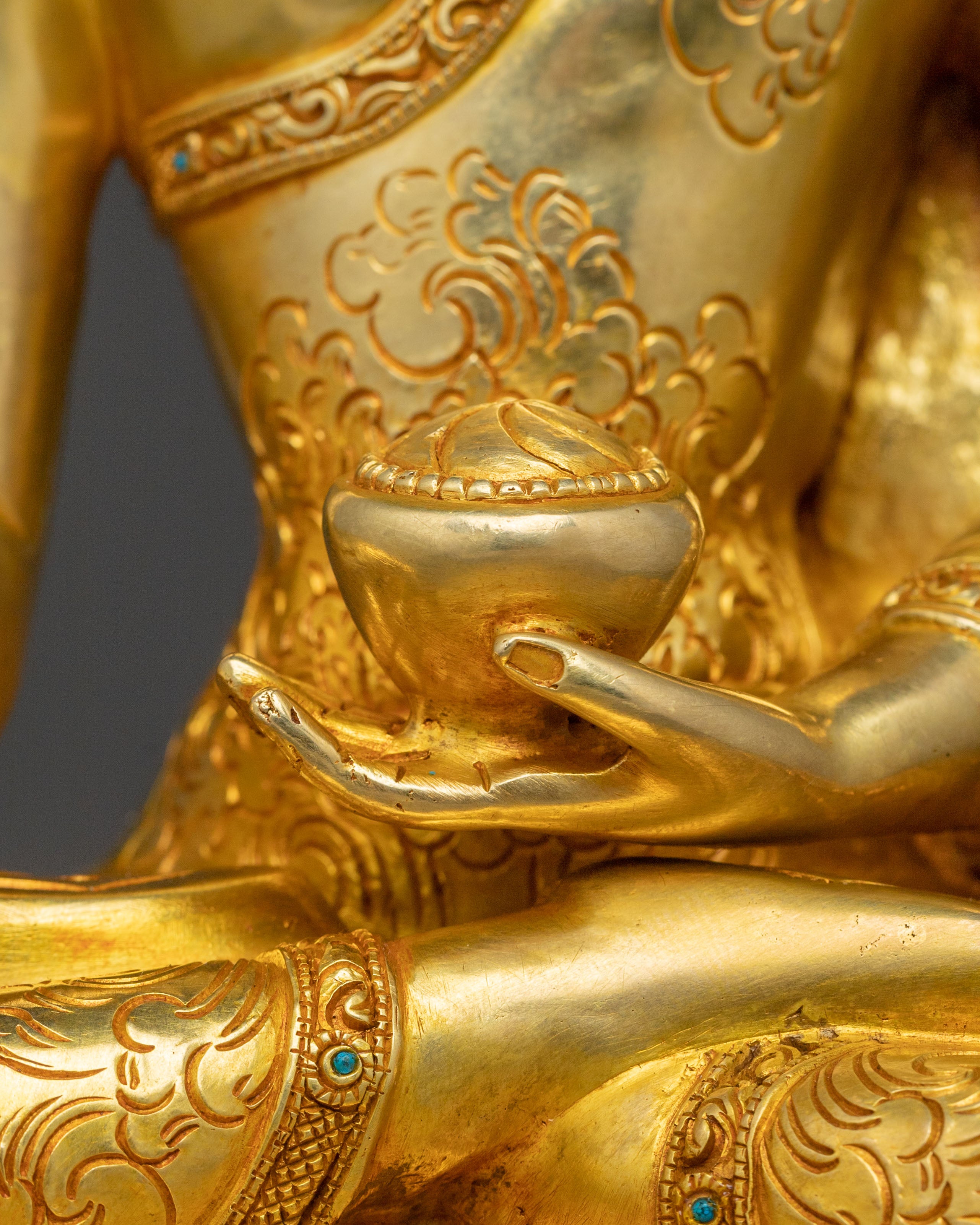 Serene Earth Touching Shakyamuni Buddha Statue