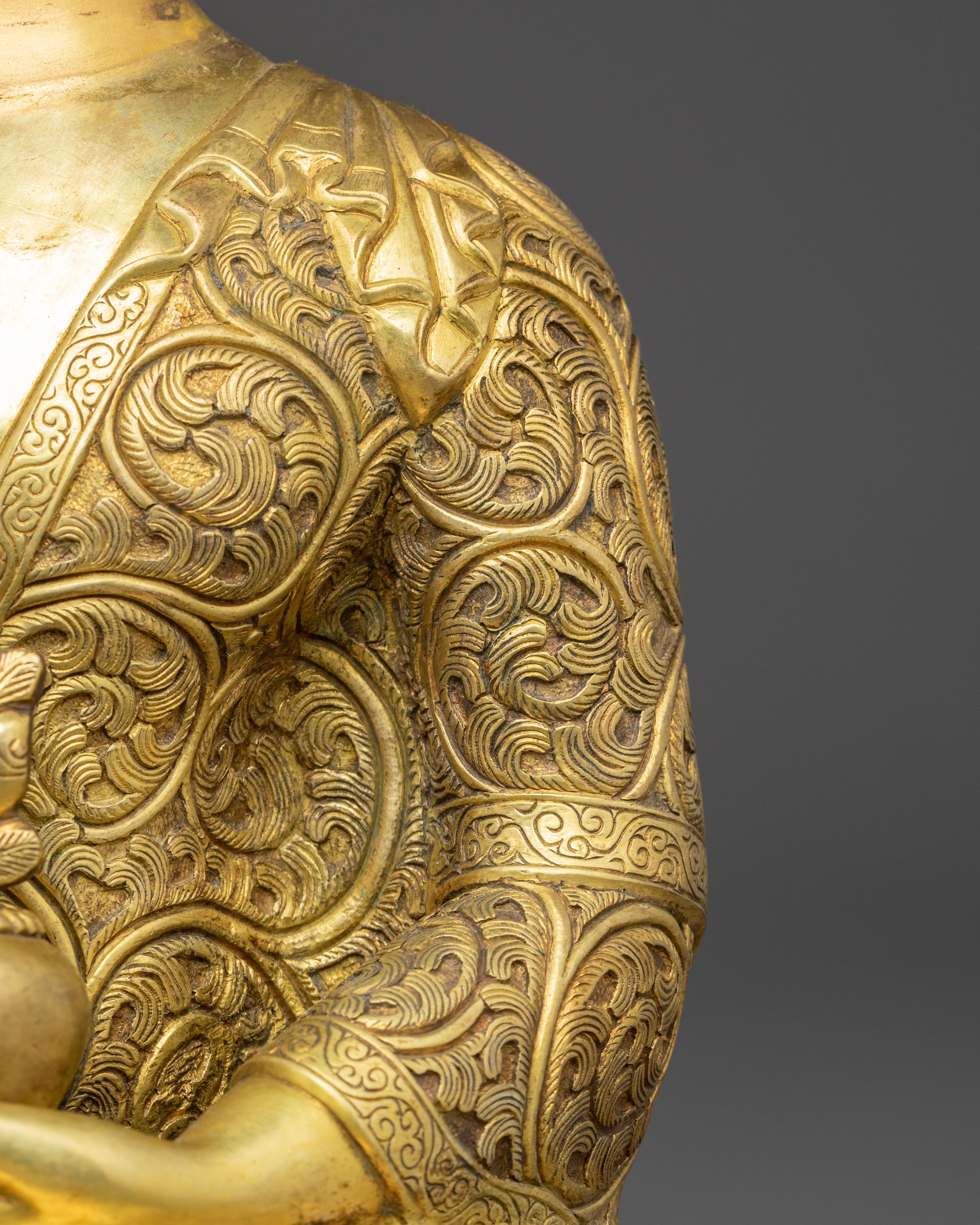 Handmade Medicine Buddha Copper Body Statue | Healing Buddha