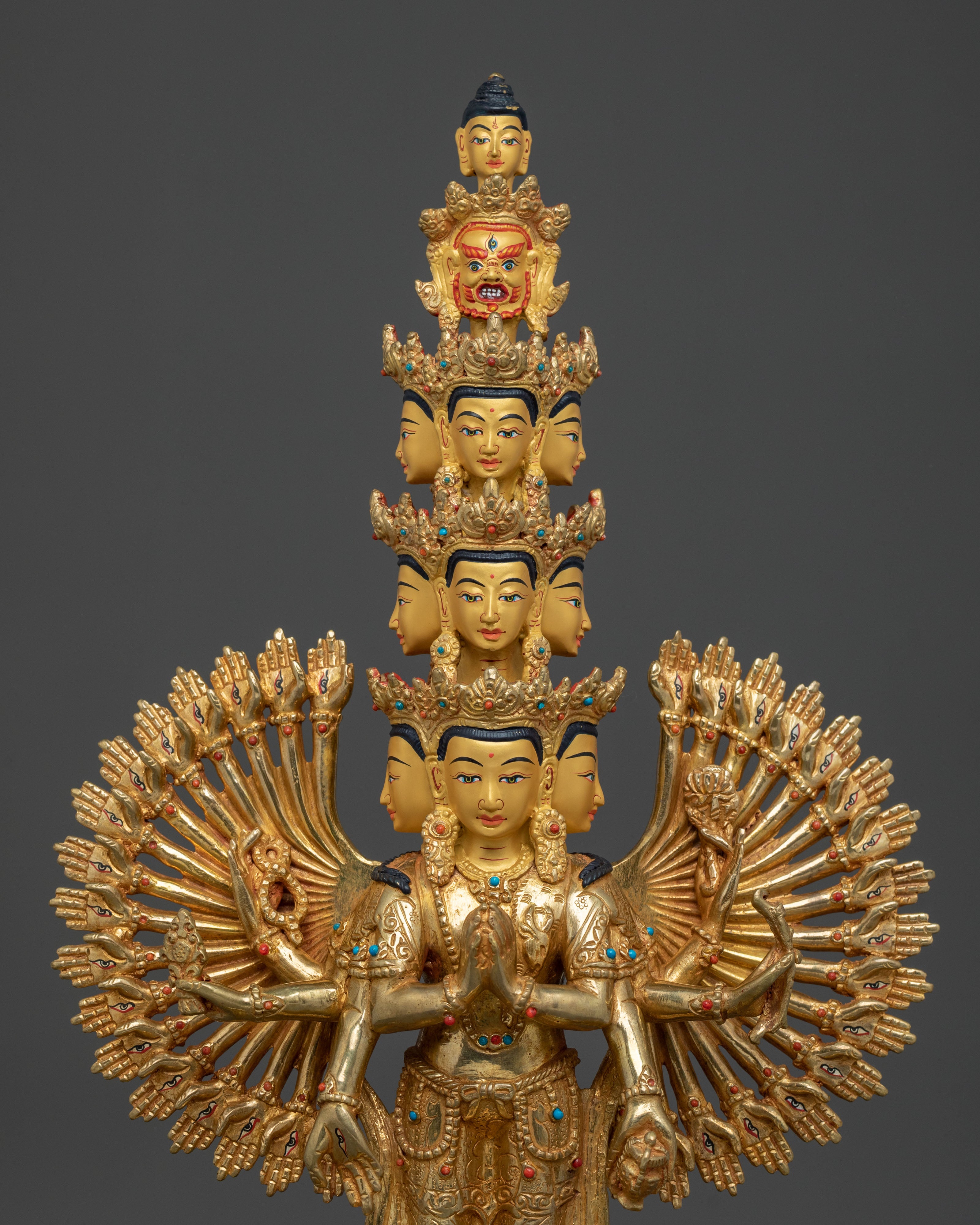Sacred 1000 Armed Chenrezig Sculpture | Bodhisattva of Compassion