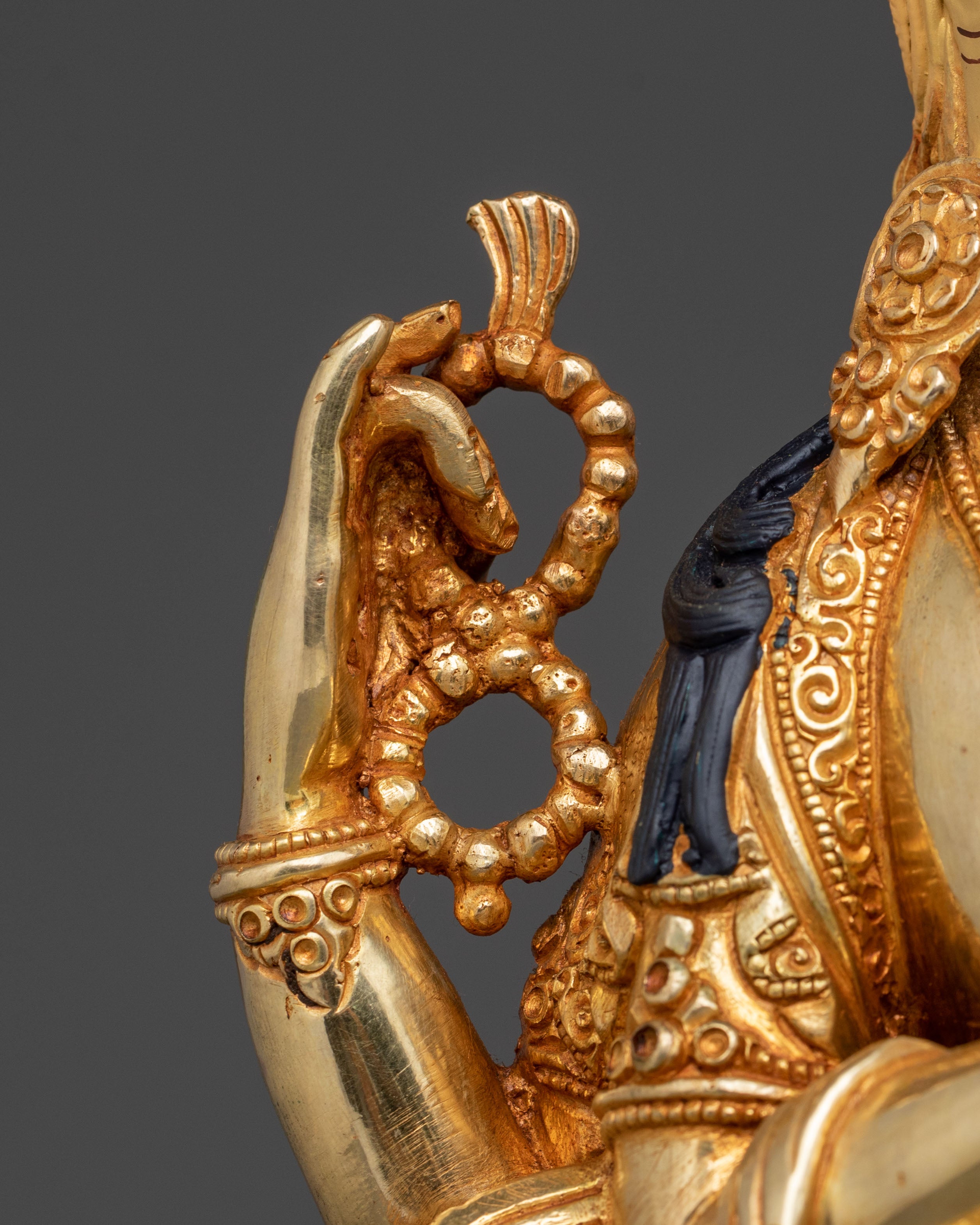 Four Armed Chenrezig Statue | 24K Gold Gilded Icon