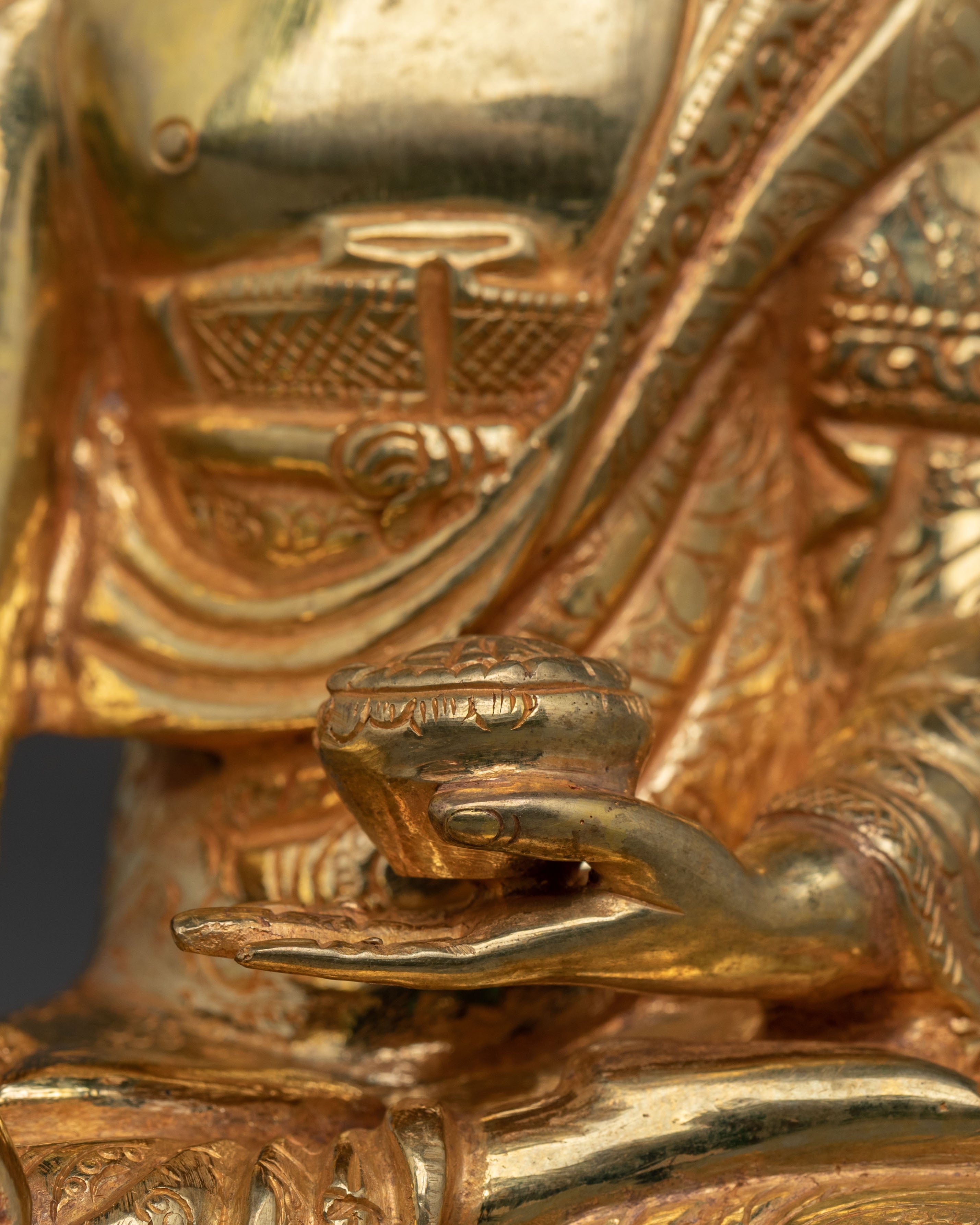 Shakyamuni 24K Gold Buddha Statue | Altar Home Decor