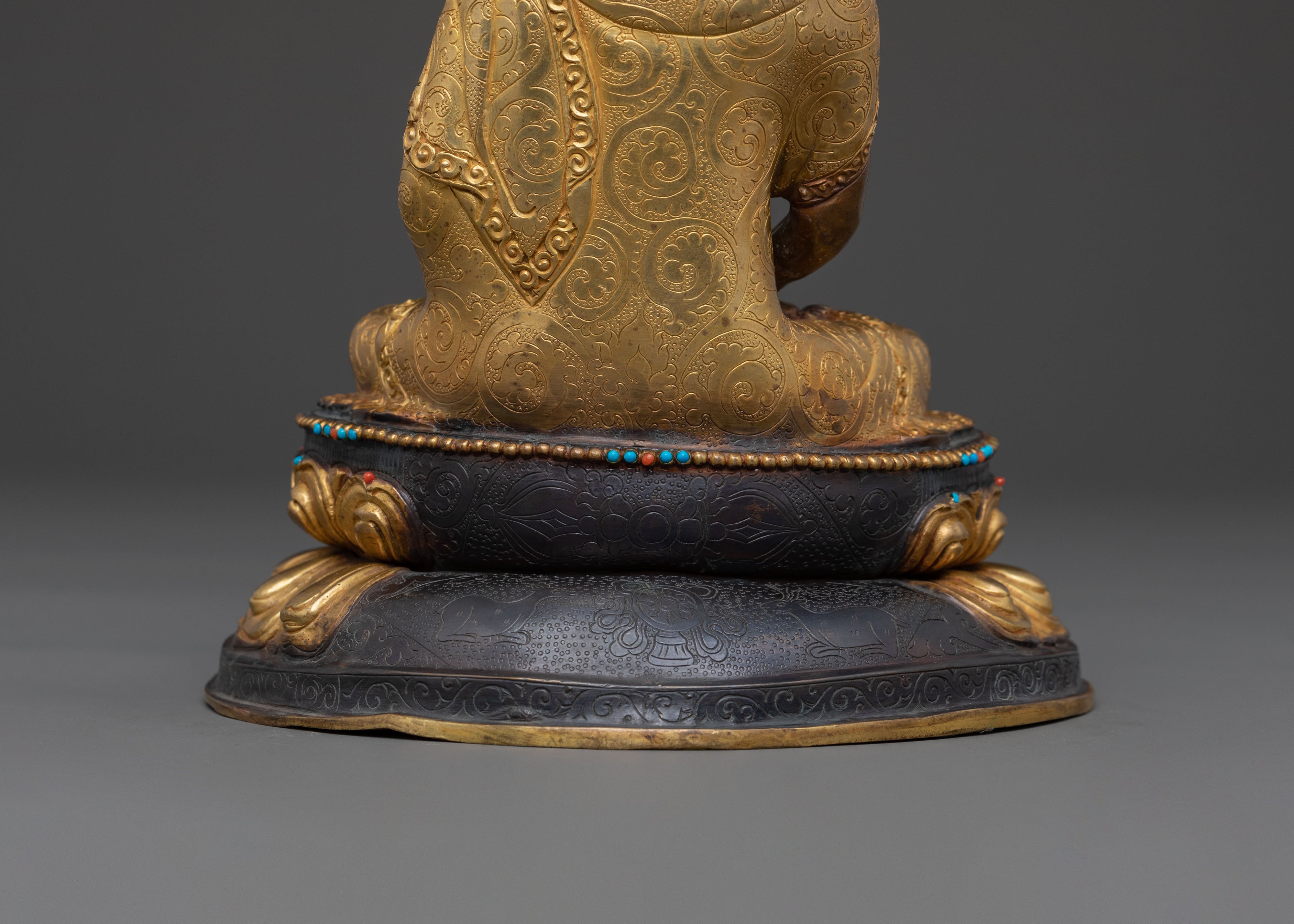 Golden Amitabha Buddha Sculpture