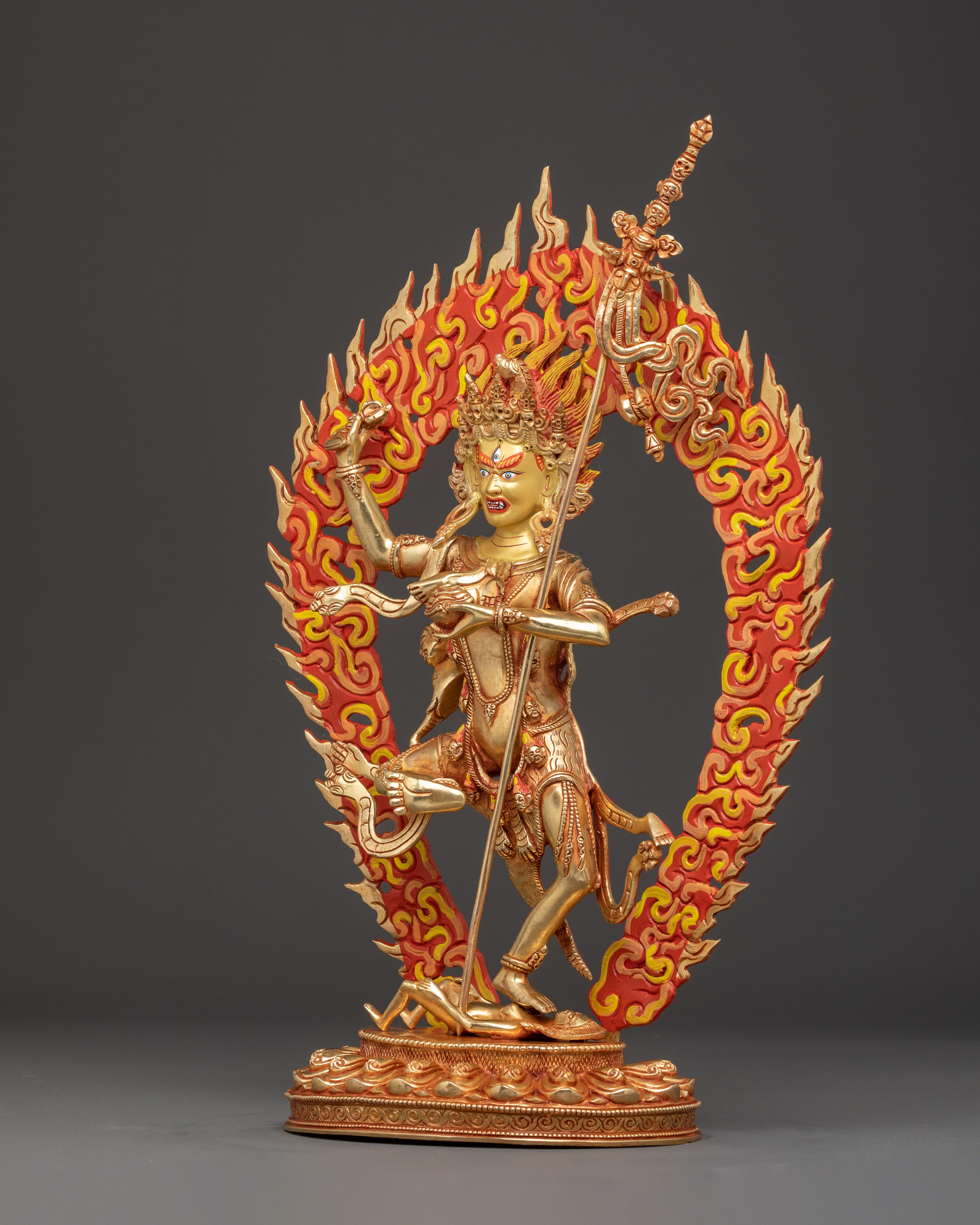 Handmade Troma Nagmo Copper Statue | Tibetan Deity of Wisdom