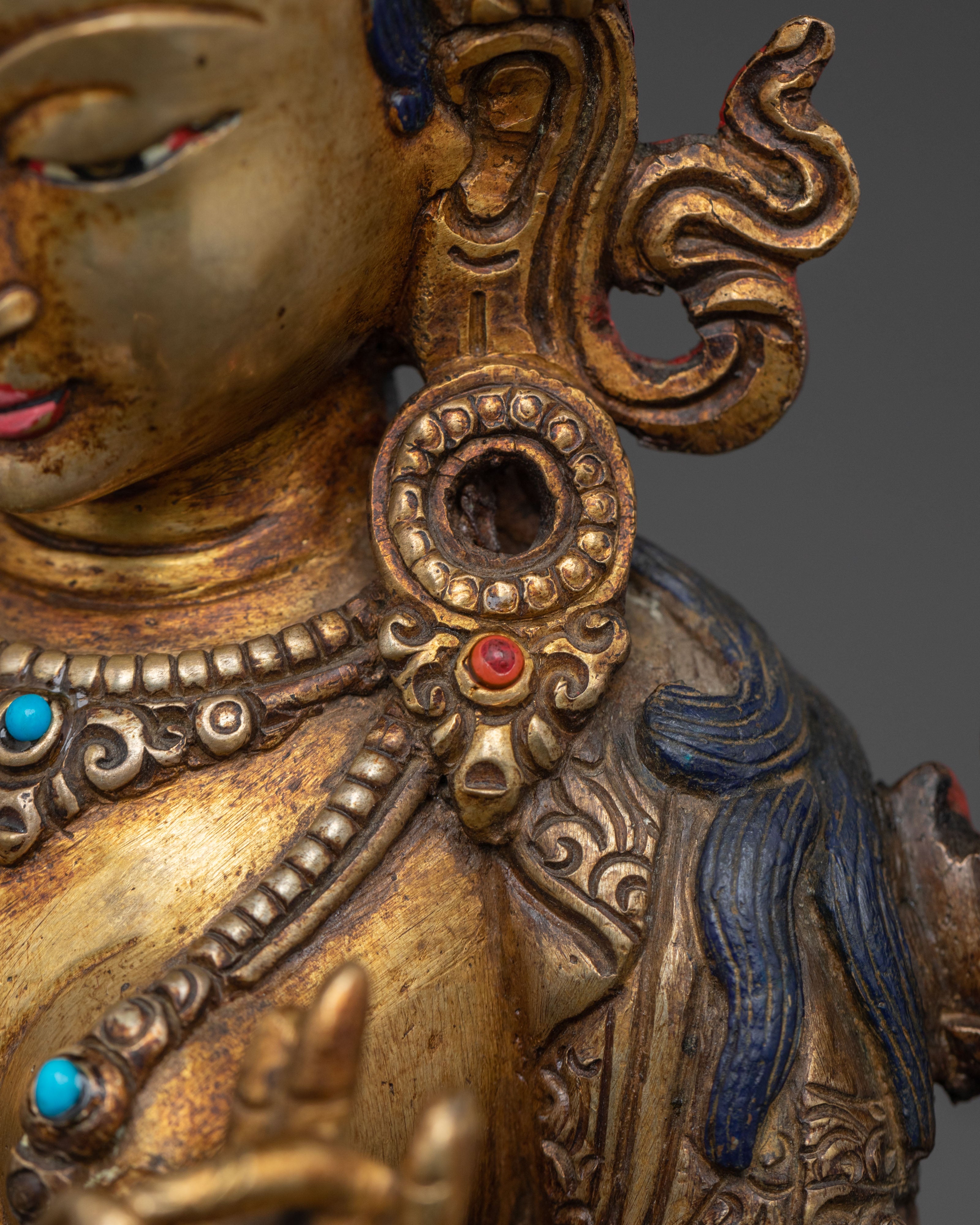 Divine White Tara Spiritual Statue | Blessing Icon