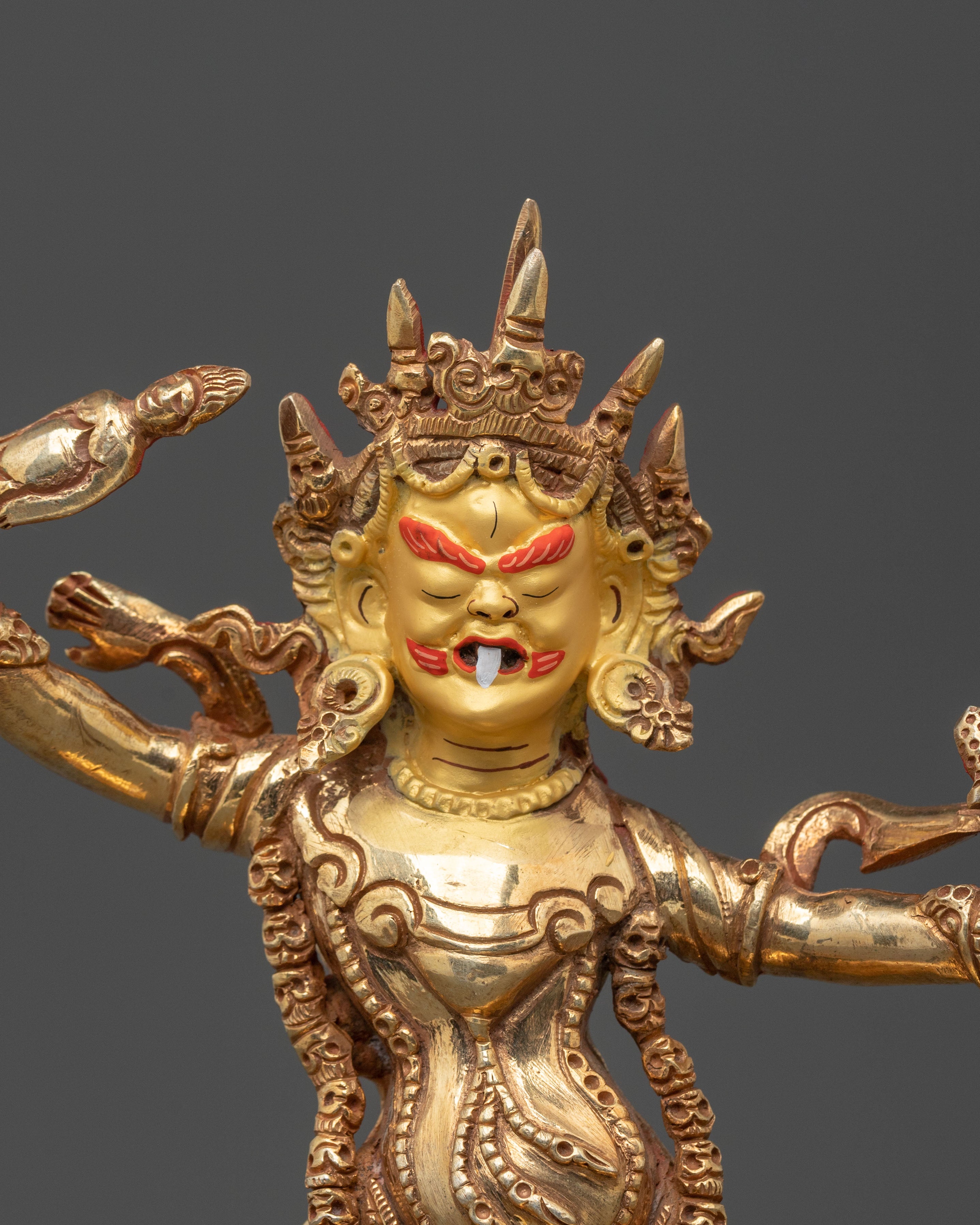 Three Nyingma Dharmapalas Statue Set | Tibetan Wrathful Protector Deities