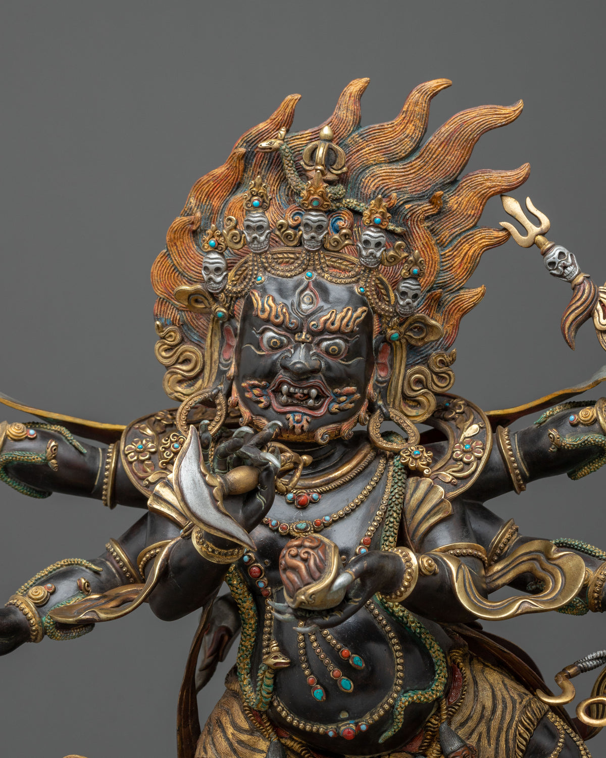 Six-Armed Mahakala Statue of Protection | Wrathful Deity