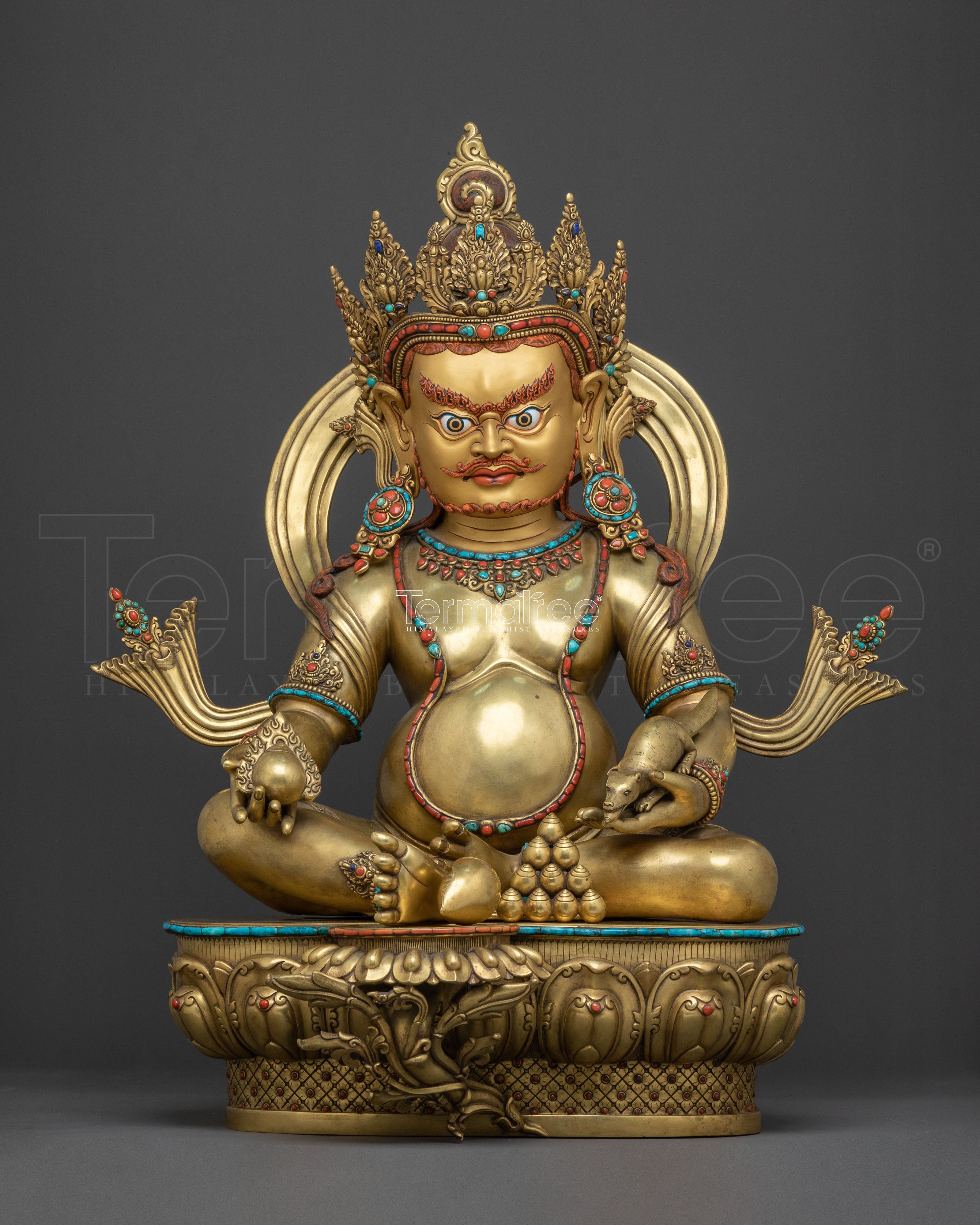 Dzambhala Golden Statue