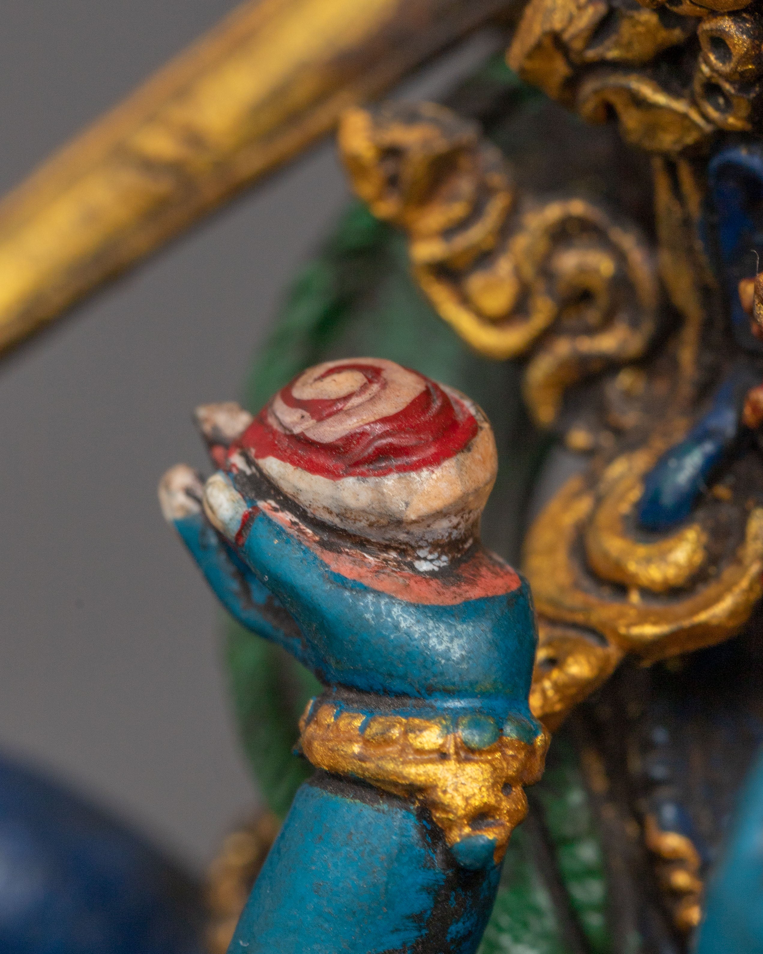 Four-Armed Mahakala Copper Statue | Protector of the Dharma