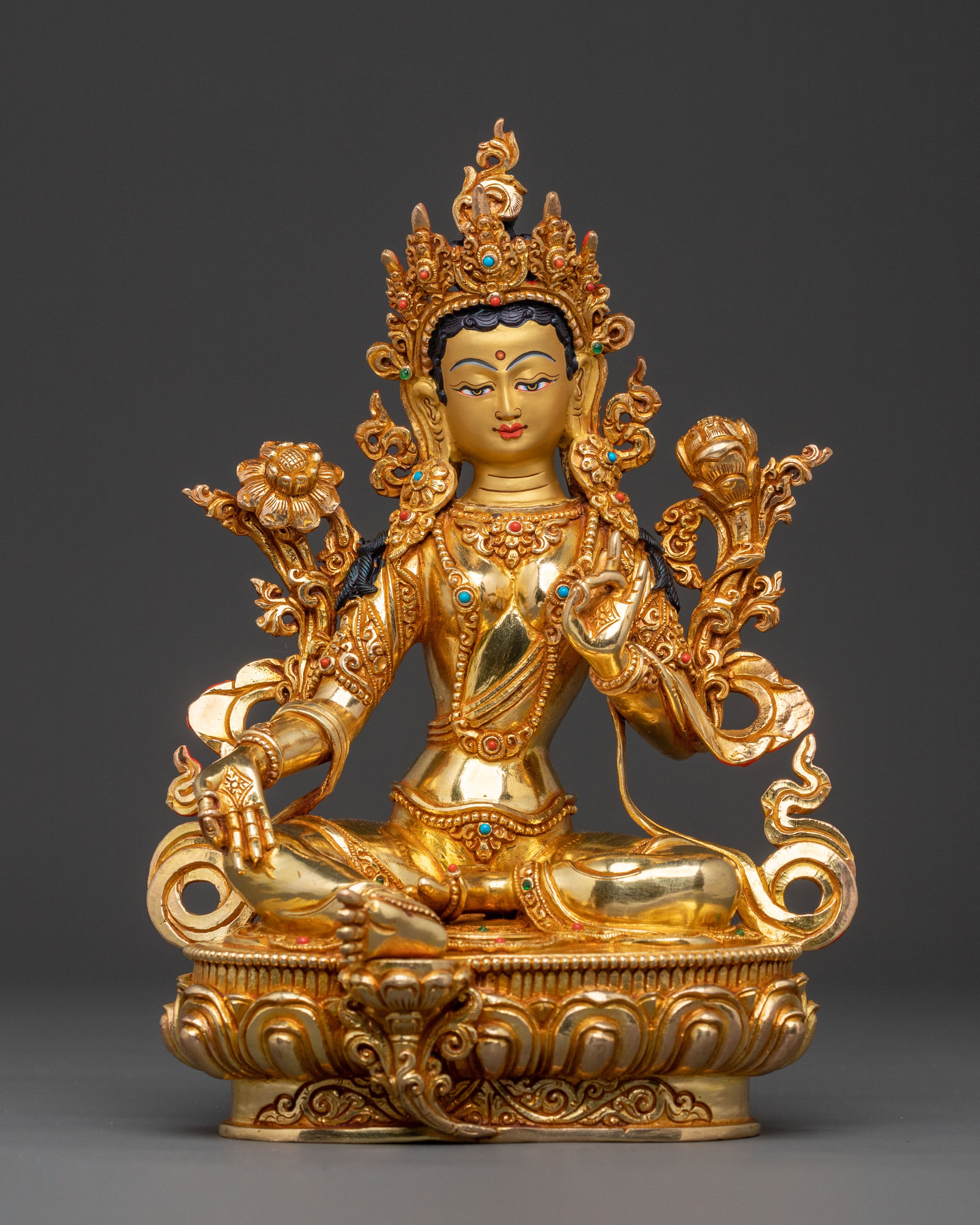 Green Tara Statue