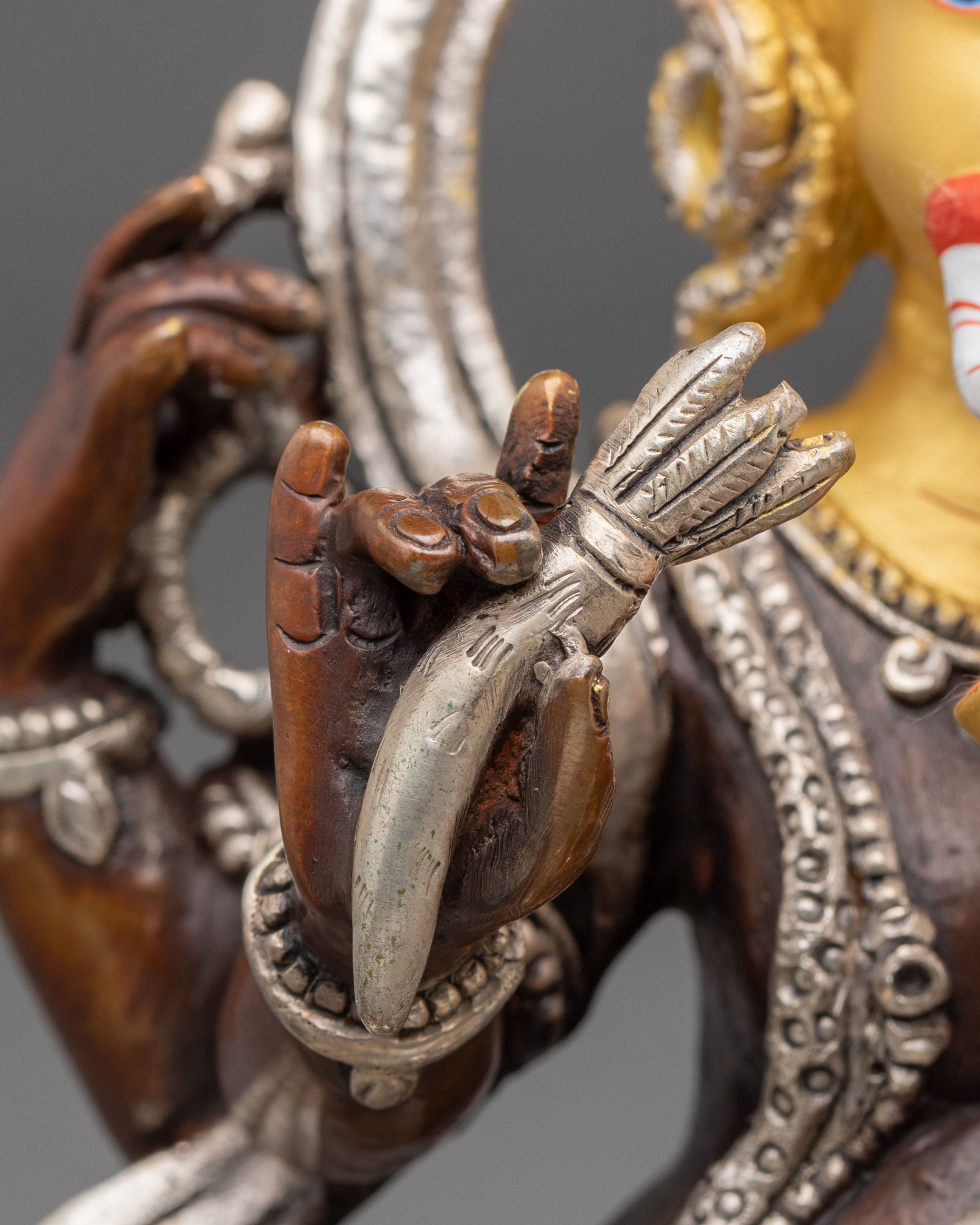 God Ganesh Statue | Oxidized Figurine with Silver Plating