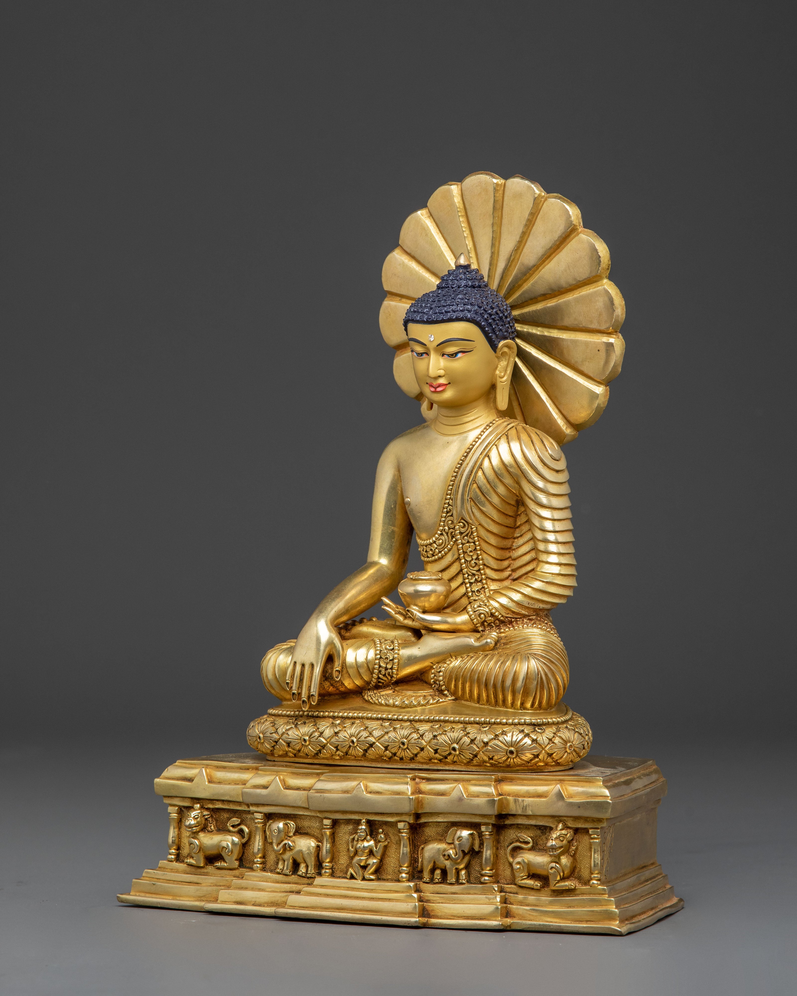 Handmade Golden Buddha Statue for Altar | Symbol of Enlightenment