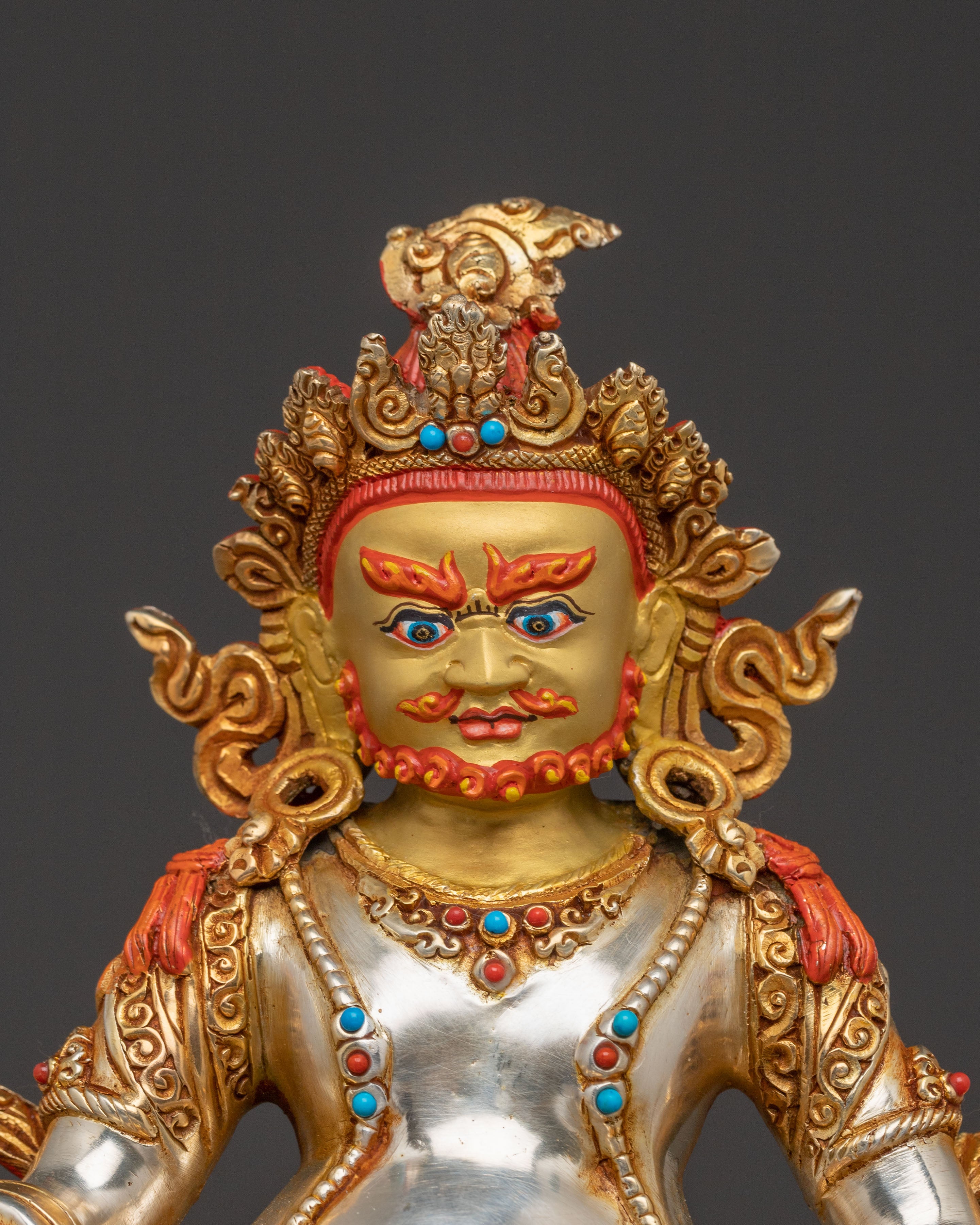 Prosperity Icon Dzambhala Statue | Handcrafted Gold Gilded Statue