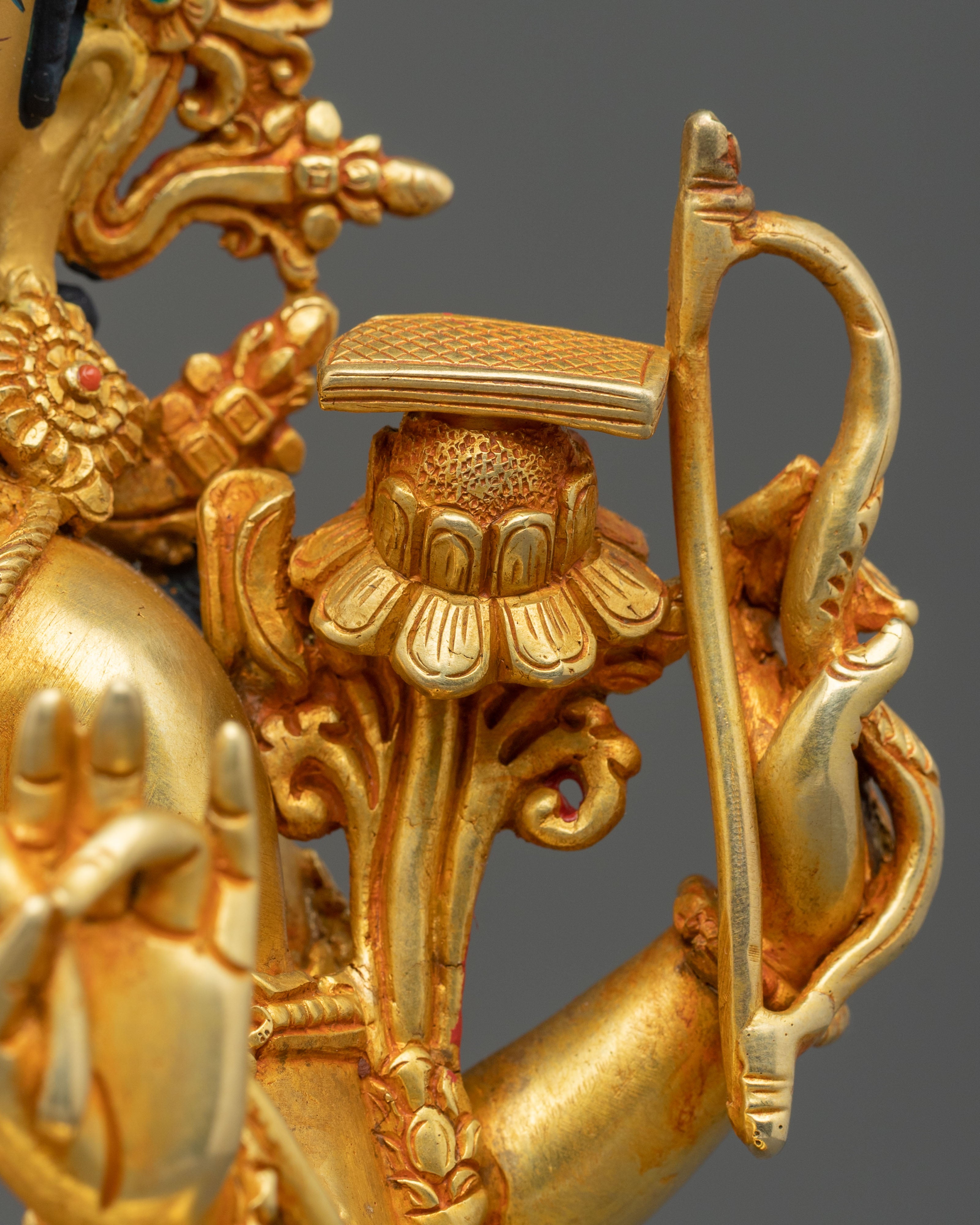 Maha Manjushri Flaming Sword Statue | Symbol of Transcendent Wisdom