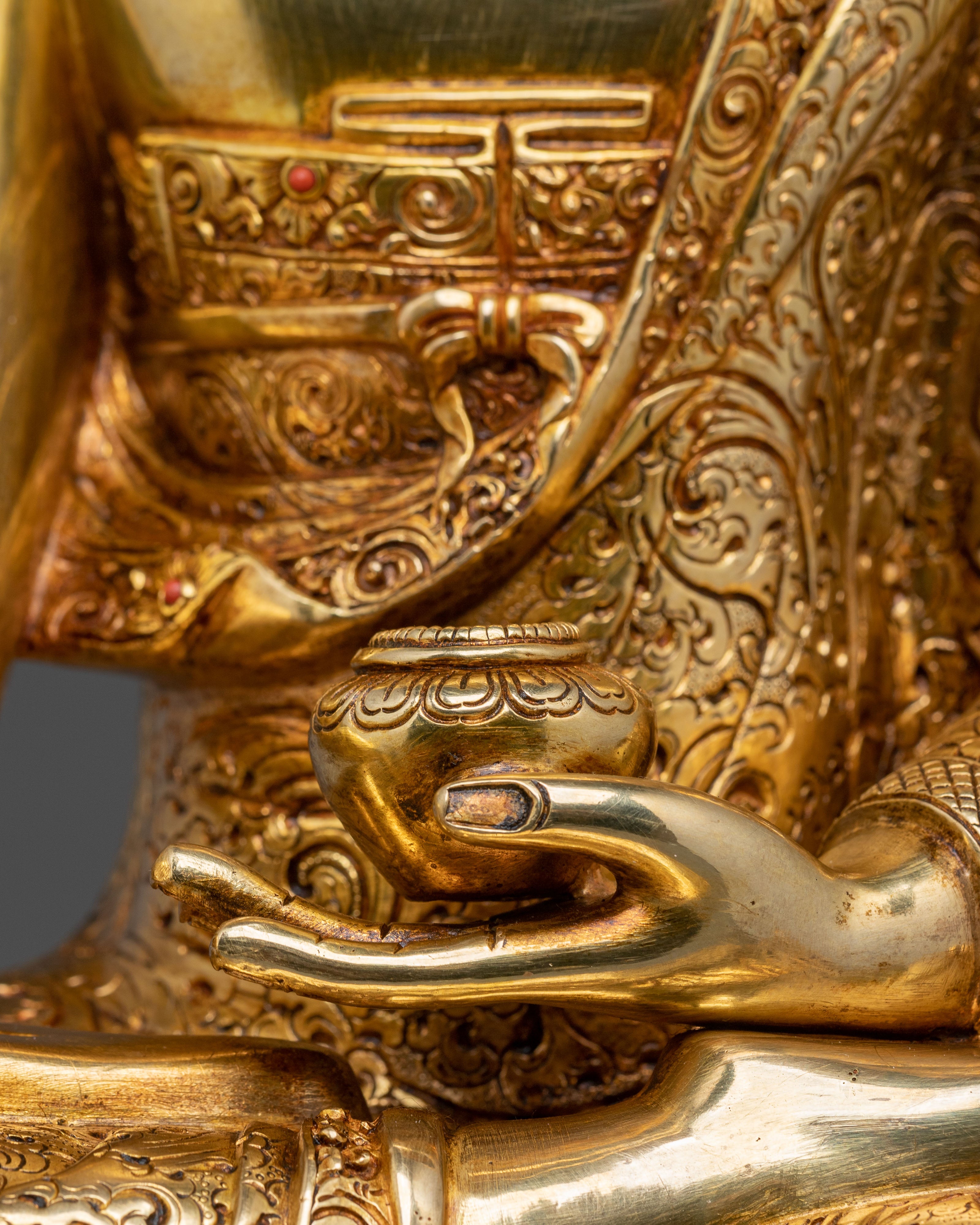 Golden Shakyamuni Buddha Statue | Dharma Teacher