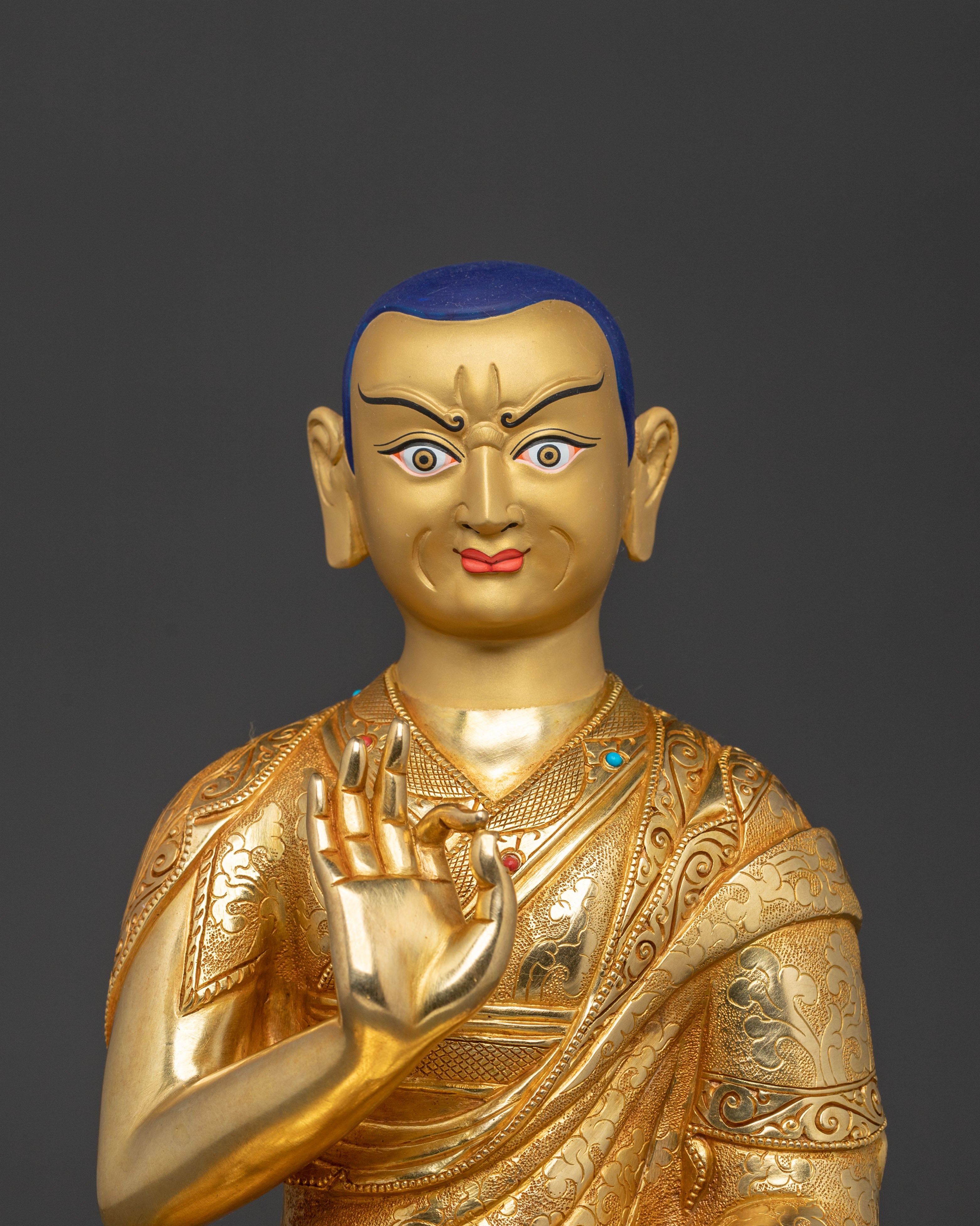 Tsongkhapa with Two Disciples Statue Set | Himalayan Buddhist Art