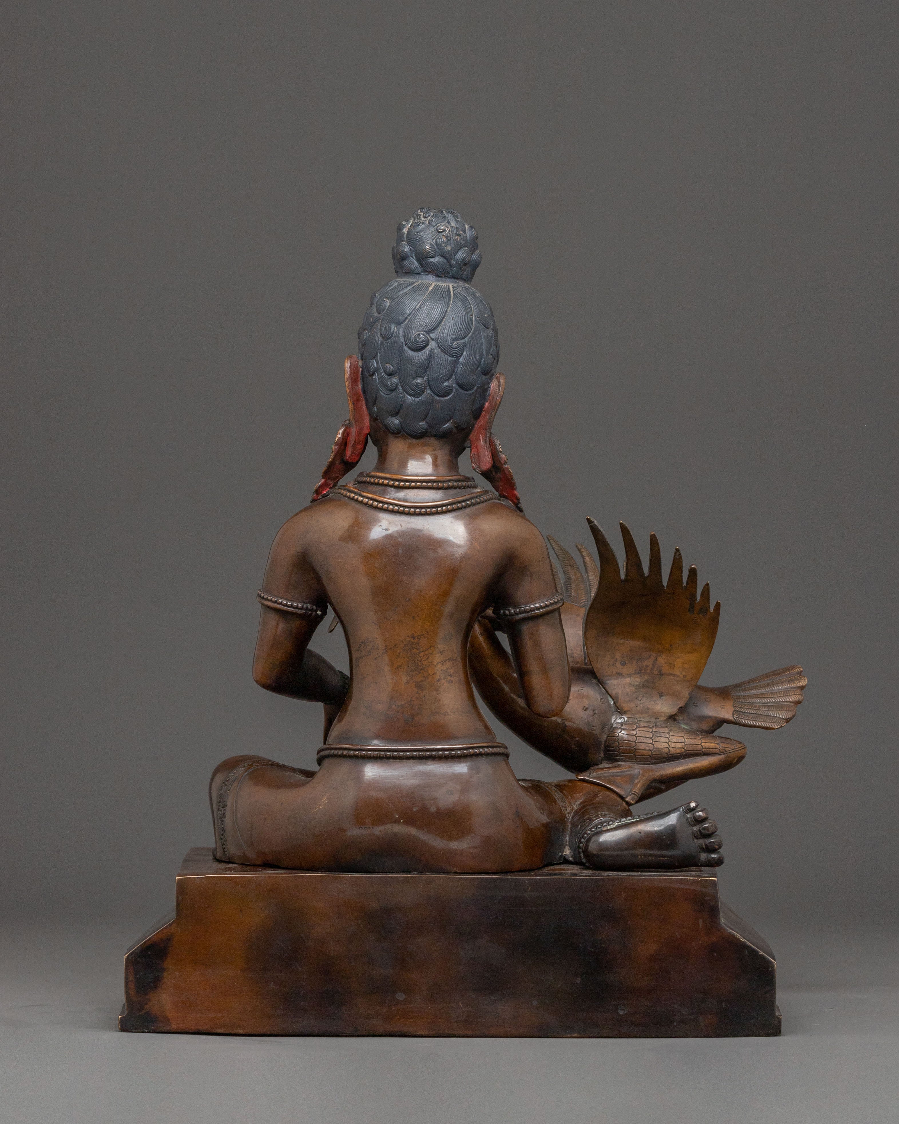 Siddhartha Gautama Oxidized Copper Statue