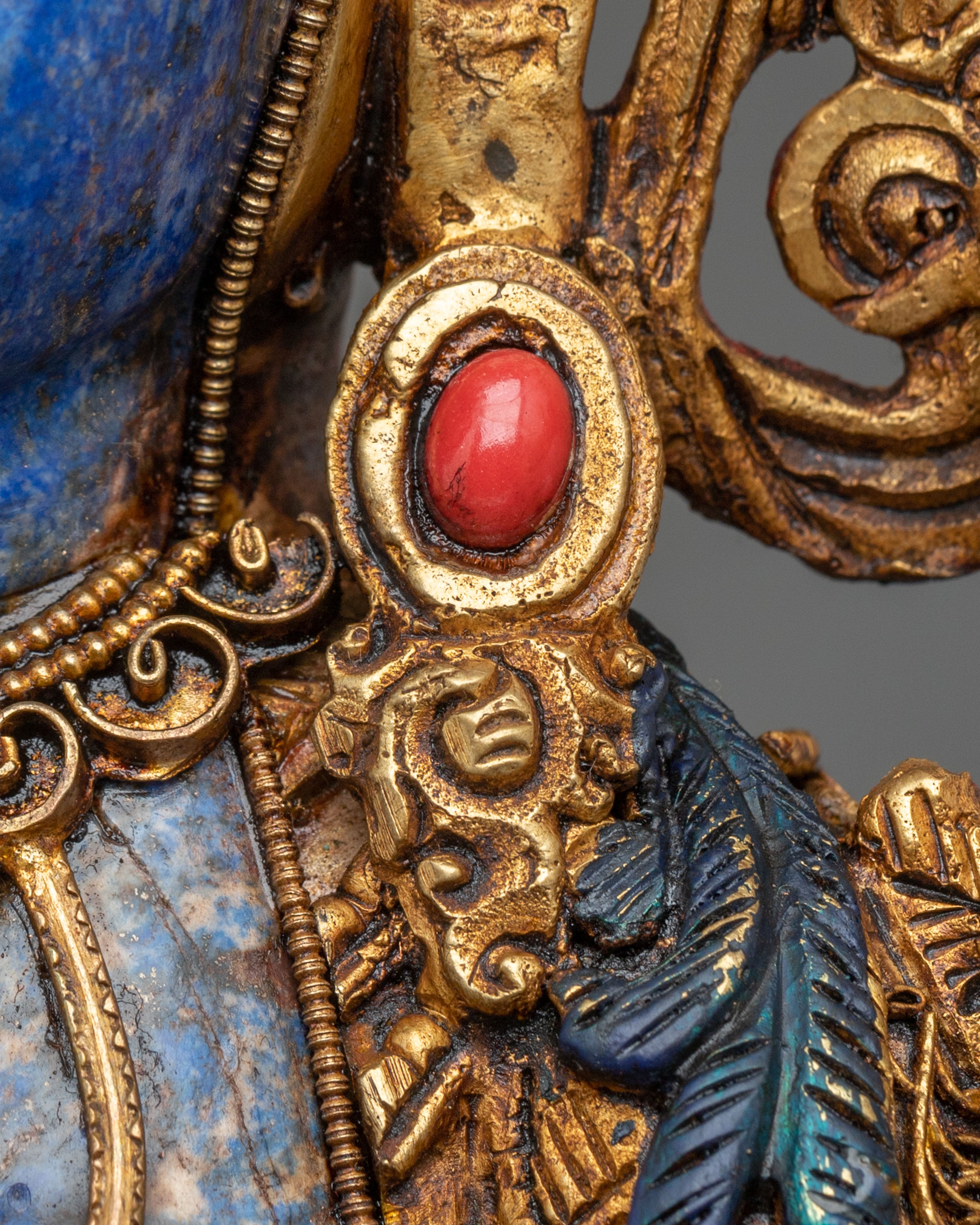 White Tara Gold & Acrylic Painted Statue | Home Decor