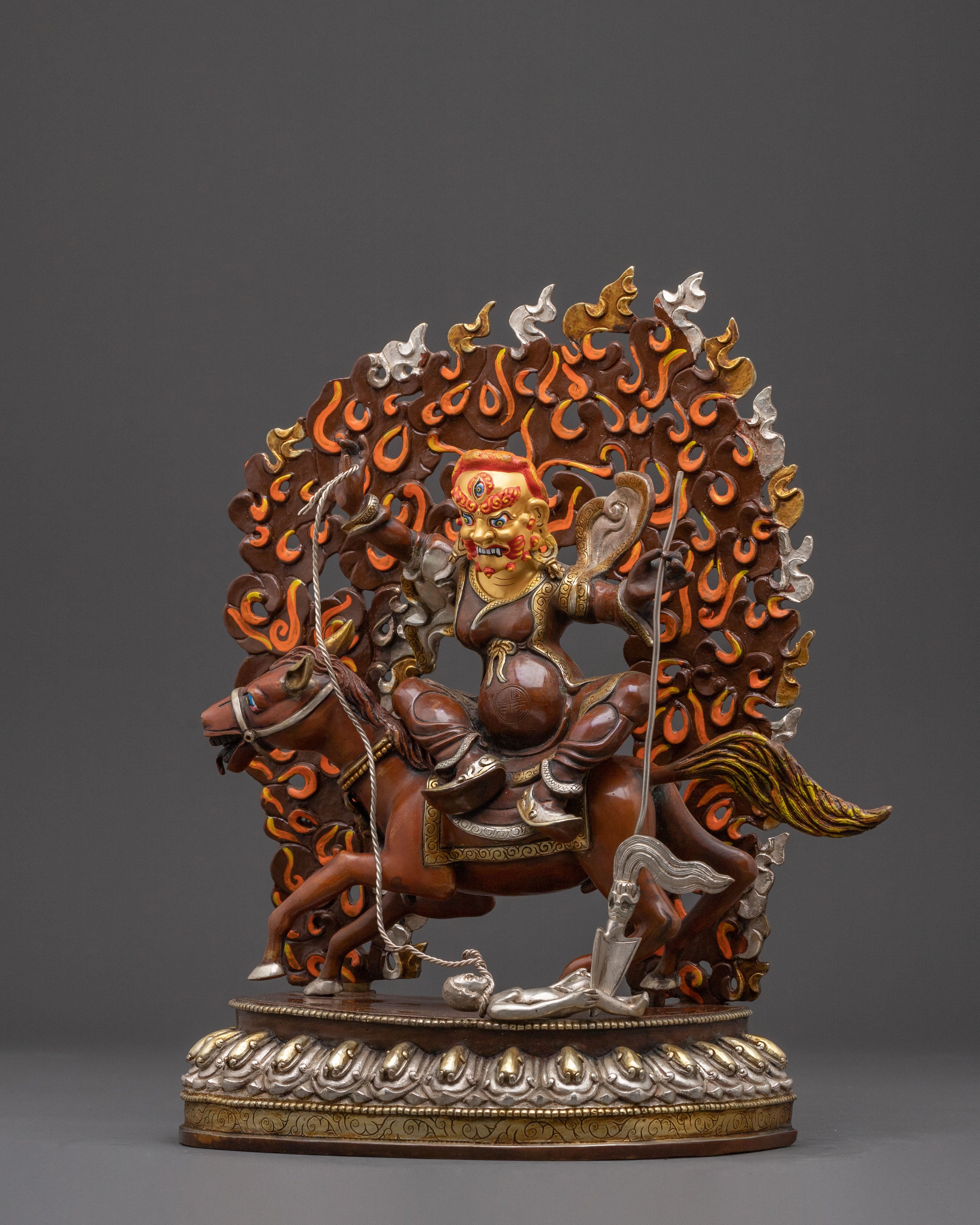 Golden Chimar Traditional Statue - Buddhist Protector