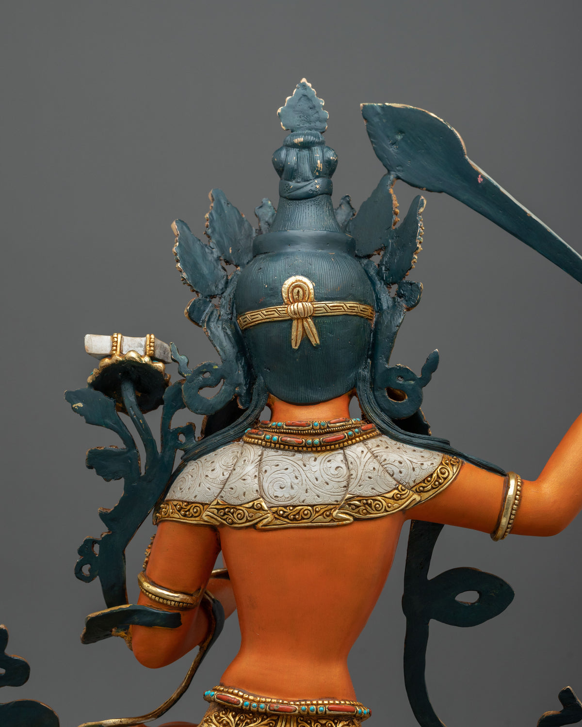 Manjushri Statue with 24K Gold Gilding | Made in Nepal