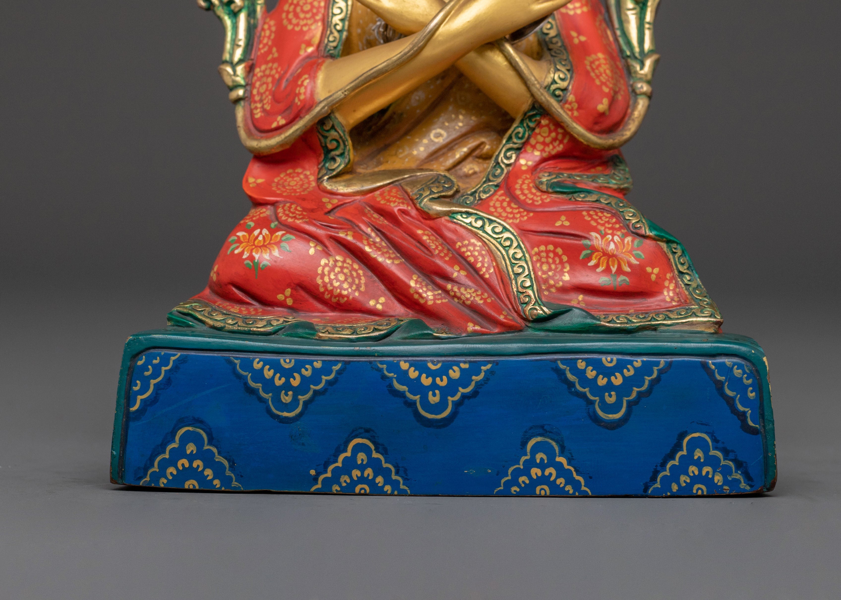 16th Karmapa Handcrafted Statue | 24K Gold Gilded