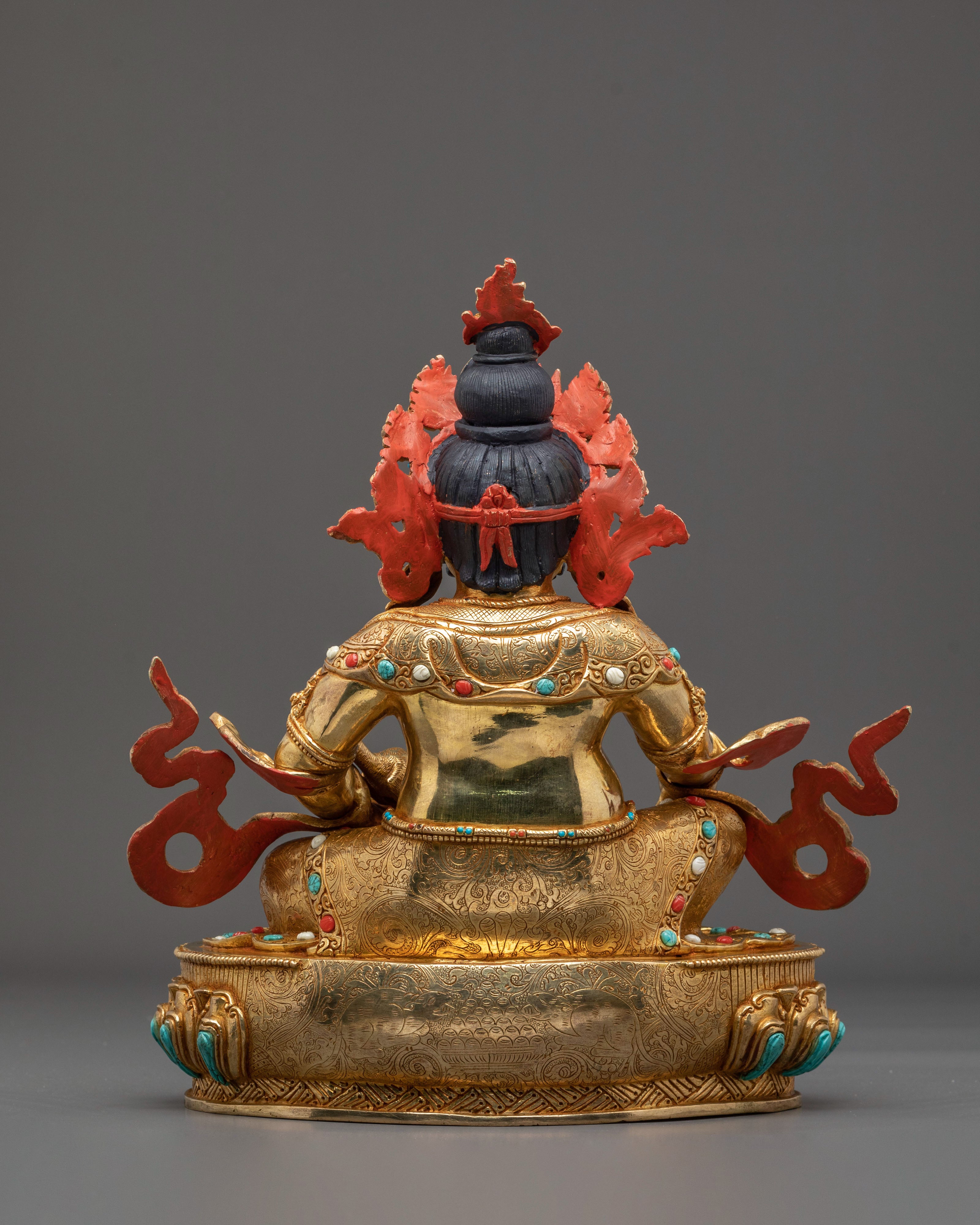 A Radiant Handmade Dzambhala Protector Statue