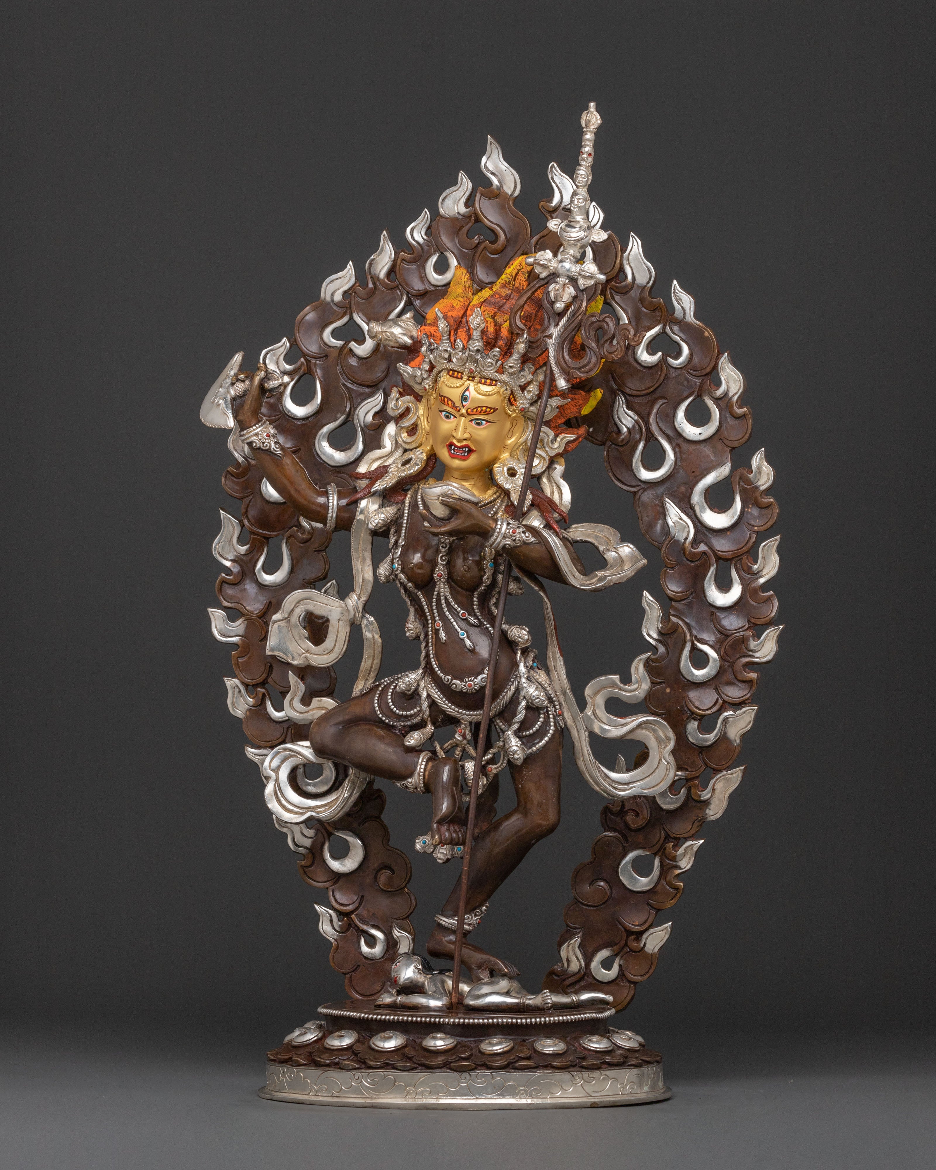 Handcrafted Dorje Phagmo Statue: Home Decor